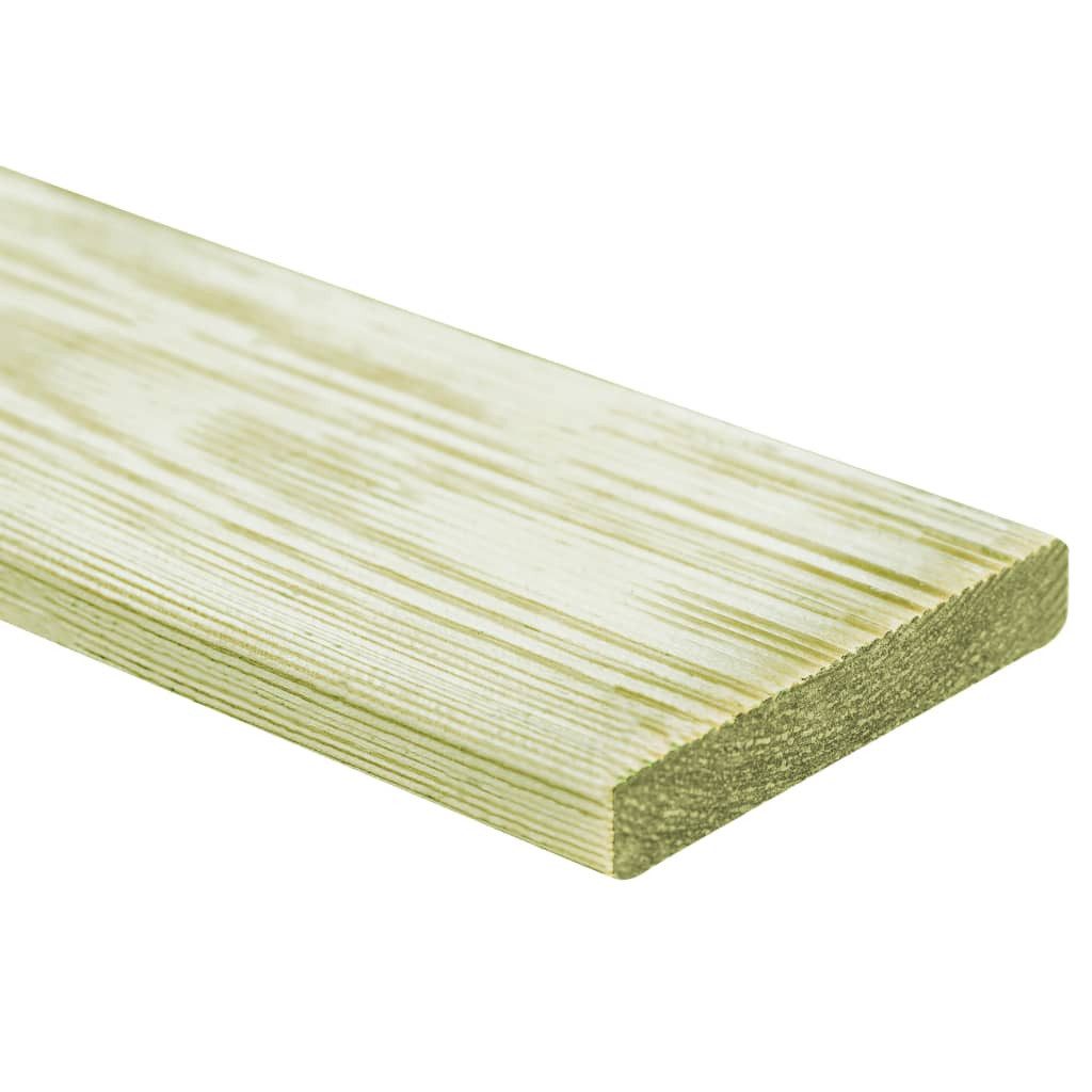 vidaXL Terrassendielen Terrassendielen 12 Stk 1,44 m² 1m Imprägniertes Kiefernholz, BxL: je 100x12 cm