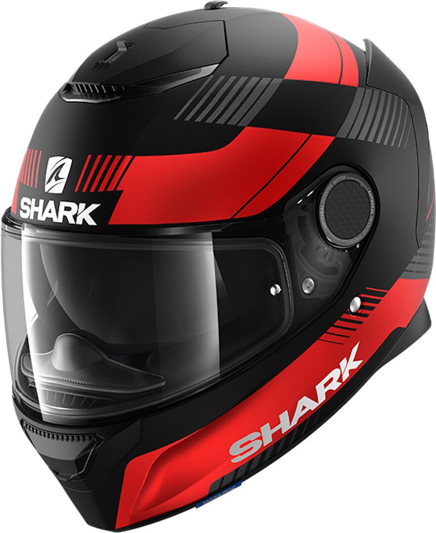 Shark Motorradhelm Spartan Strad Helm, vorbereitet für Kommunikationssystem,integriertes Sonnenvisier