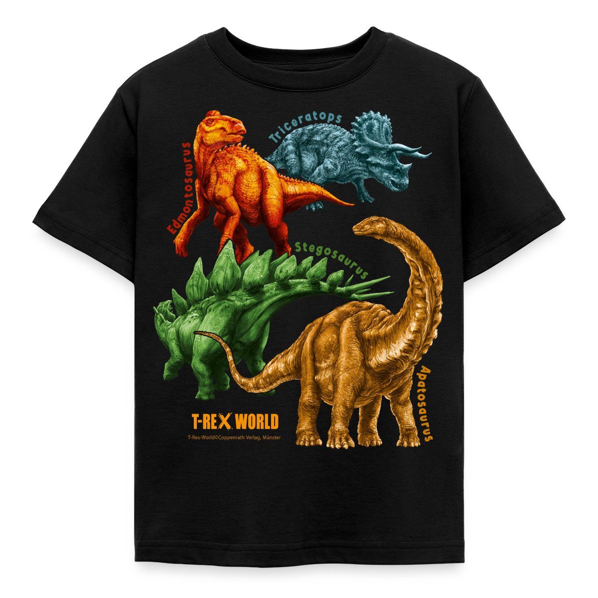 T-Shirt T-Rex World Triceratops Und Freunde Kinder T-Shirt