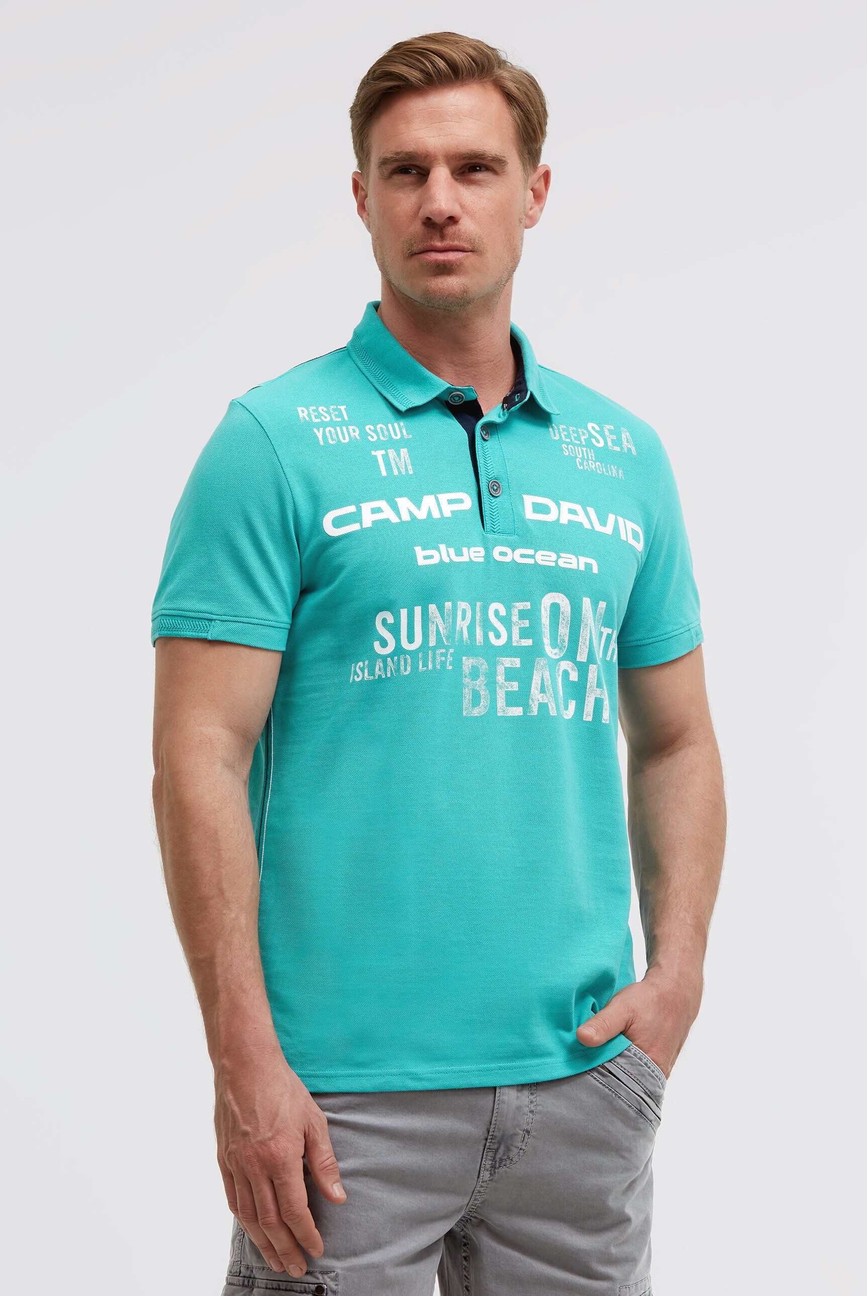 CAMP DAVID Poloshirt aus Baumwolle