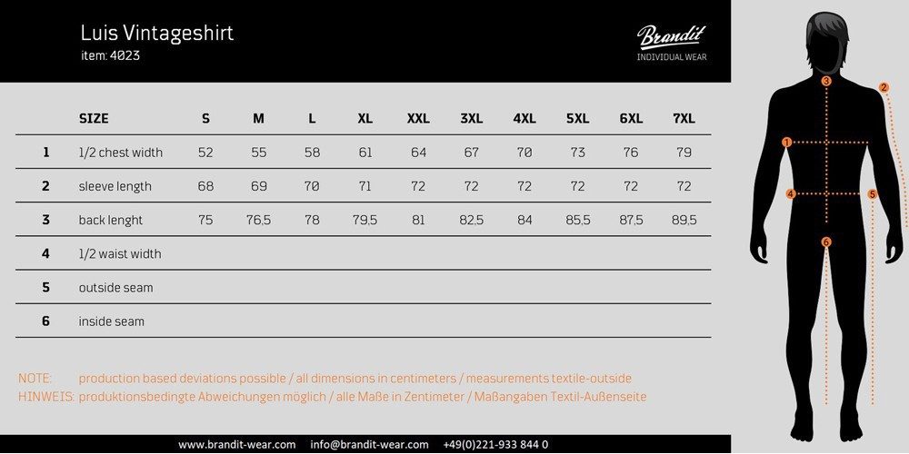 Brandit Langarmhemd Luis Vintage Shirt Long Sleeve günstig online kaufen