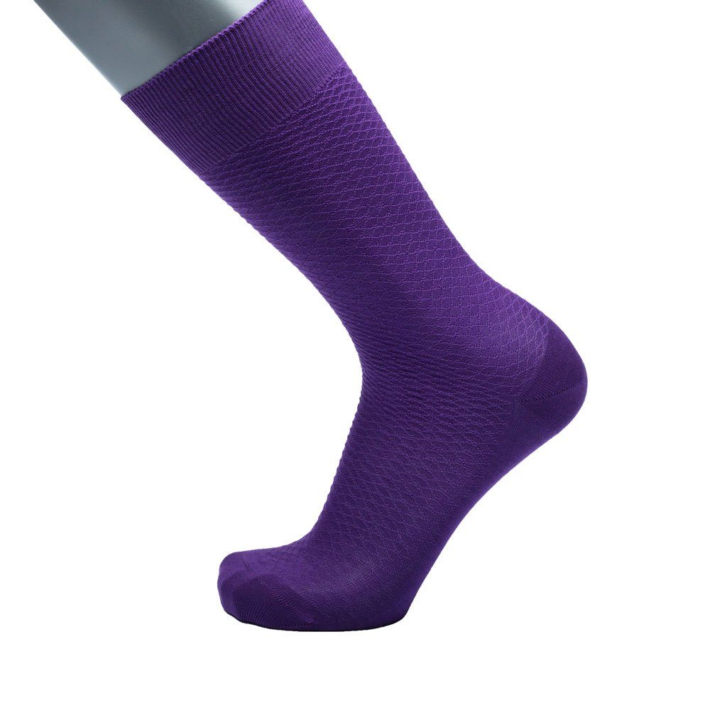 Classic Socken 3er - Ultra Packung, Violet aus (3er BGENTS Socken reiner Frankfurt Packung) Businesssocken merzerisierter 3er Baumwolle