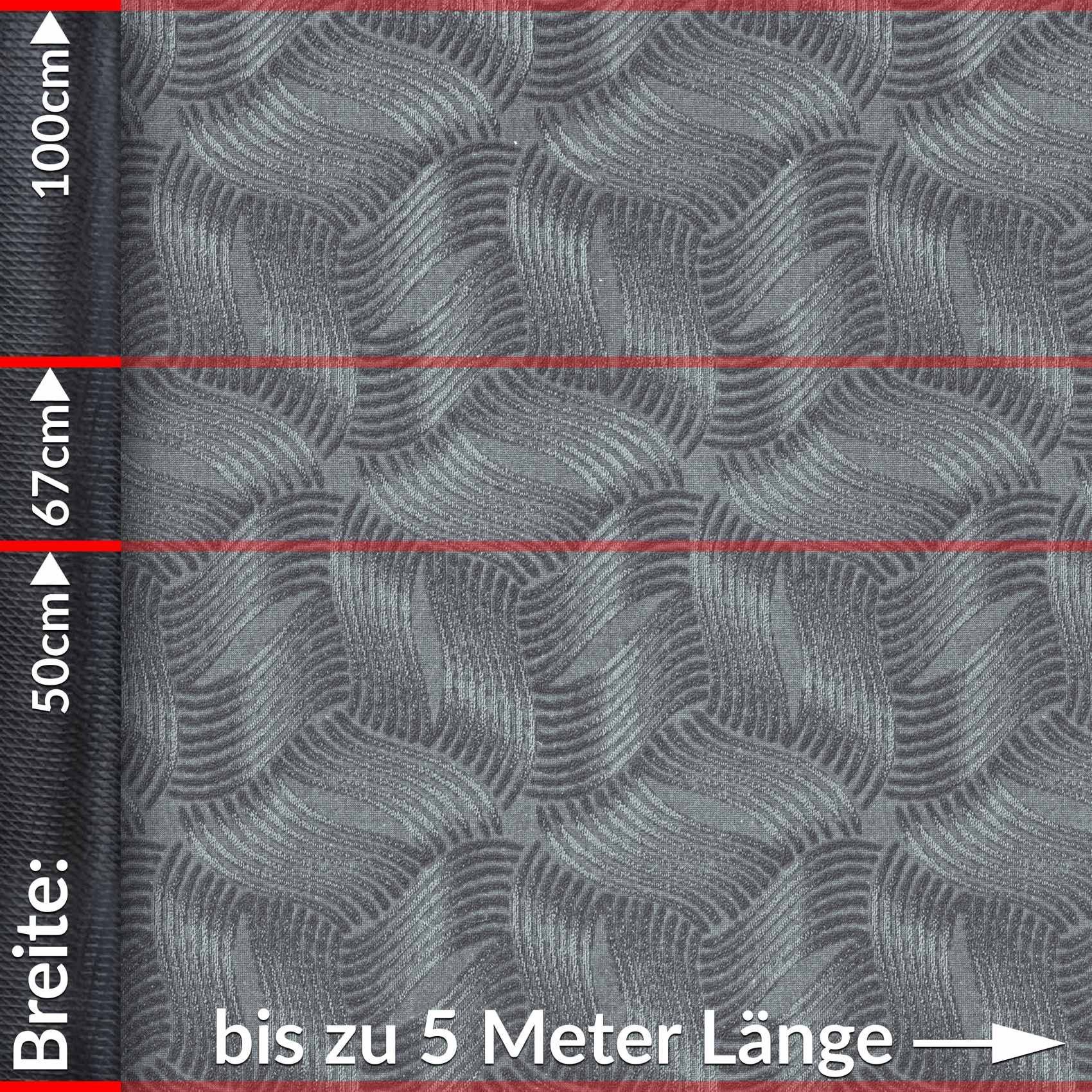 ANRO Küchenläufer Flurläufer JULIANNA Premium Teppichläufer Textil, Eckig, Höhe: 3 mm, Velour