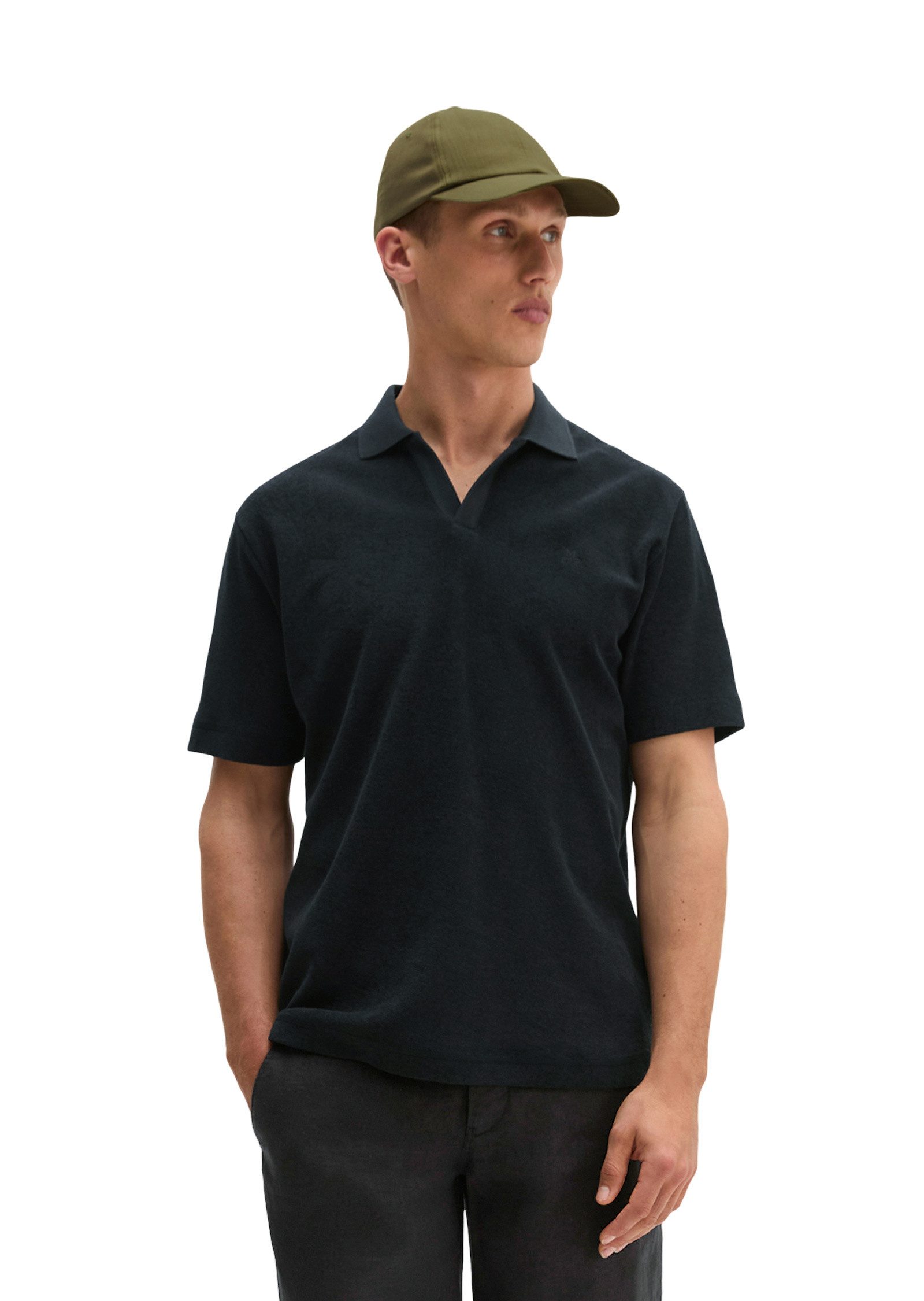 Marc O'Polo Poloshirt aus weichem Jersey-Frottee
