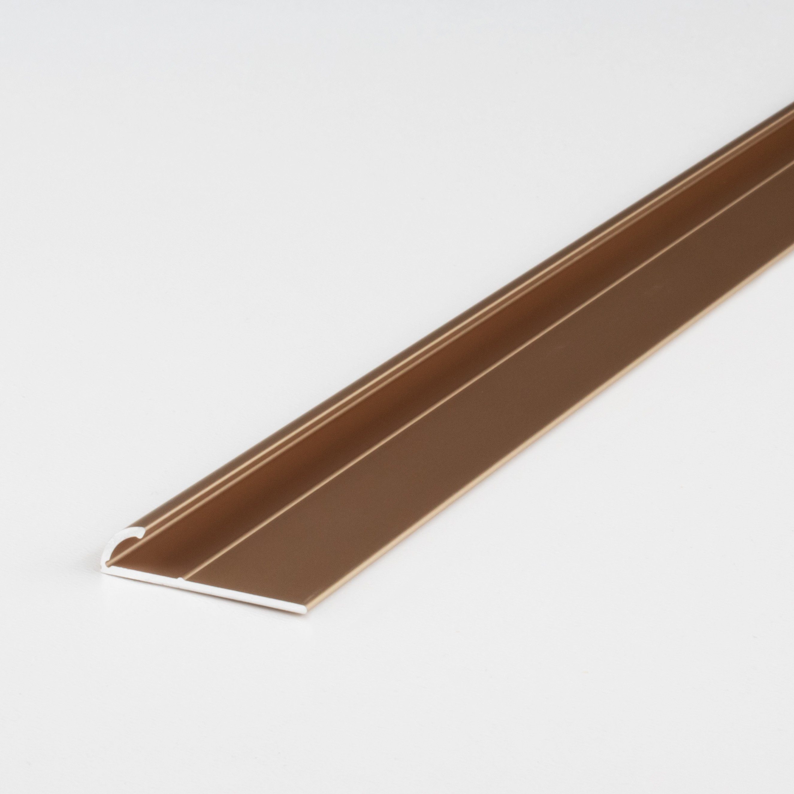 PROVISTON Abschlussprofil Aluminium, 6 x 4 x 1000 mm, Bronze Hell, Einfass Abschlussprofil