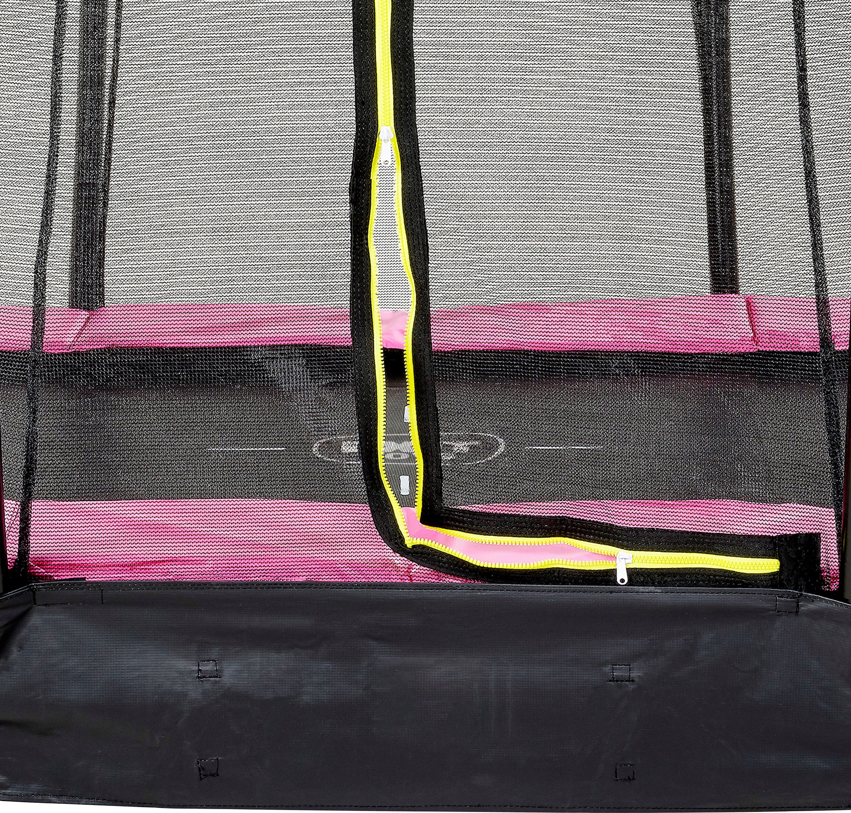 EXIT Gartentrampolin Silhouette Ground, Ø 244 cm, mit Sicherheitsnetz