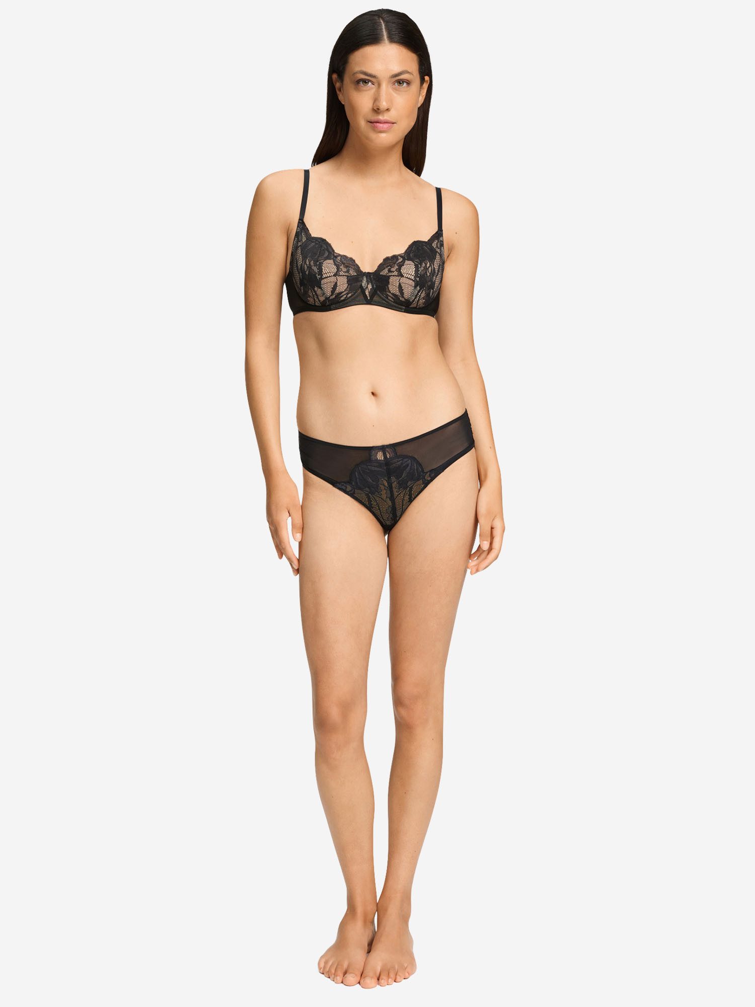 Hanro Midislip Lysia Midi Slip, Midibrief, Halbhoher Slip