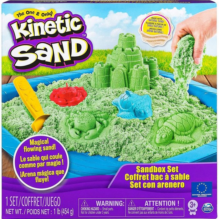 Spin Master Kreativset 20106637 Kinetic Sand 6029059 - Box grün