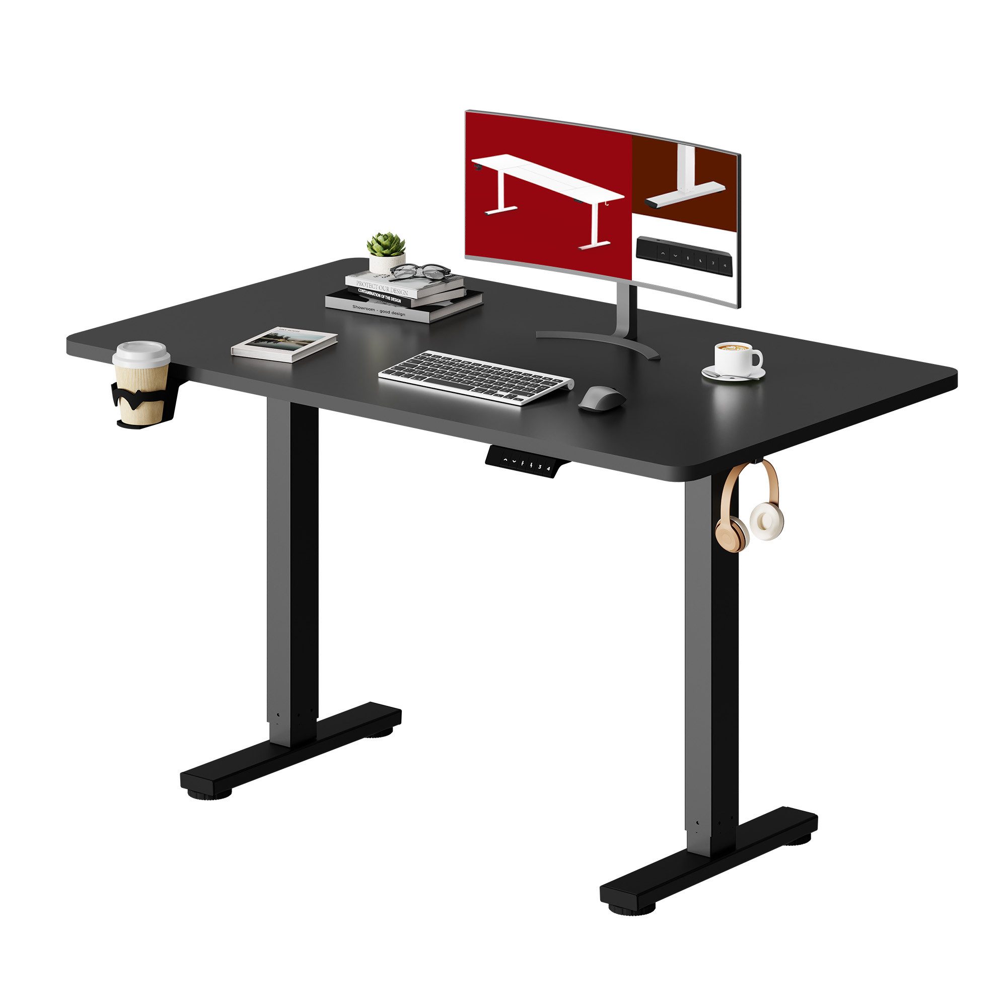 SANODESK Schreibtisch Elektrisch höhenverstellbarer Schreibtisch (inkl. vie günstig online kaufen