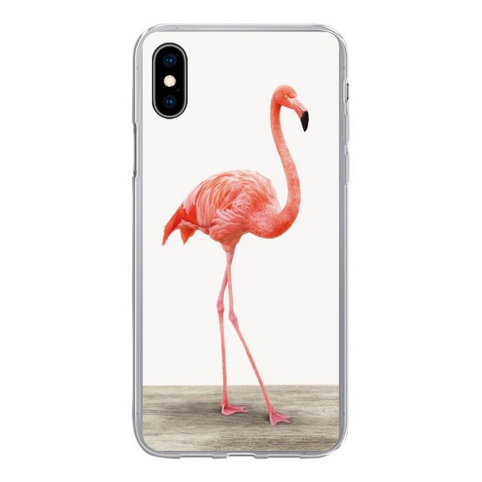 MuchoWow Handyhülle Flamingo - Rosa - Vogel - Mädchen - Jungen - Kind Handyhülle Apple iPhone Xs Max Smartphone-Bumper Print Handy