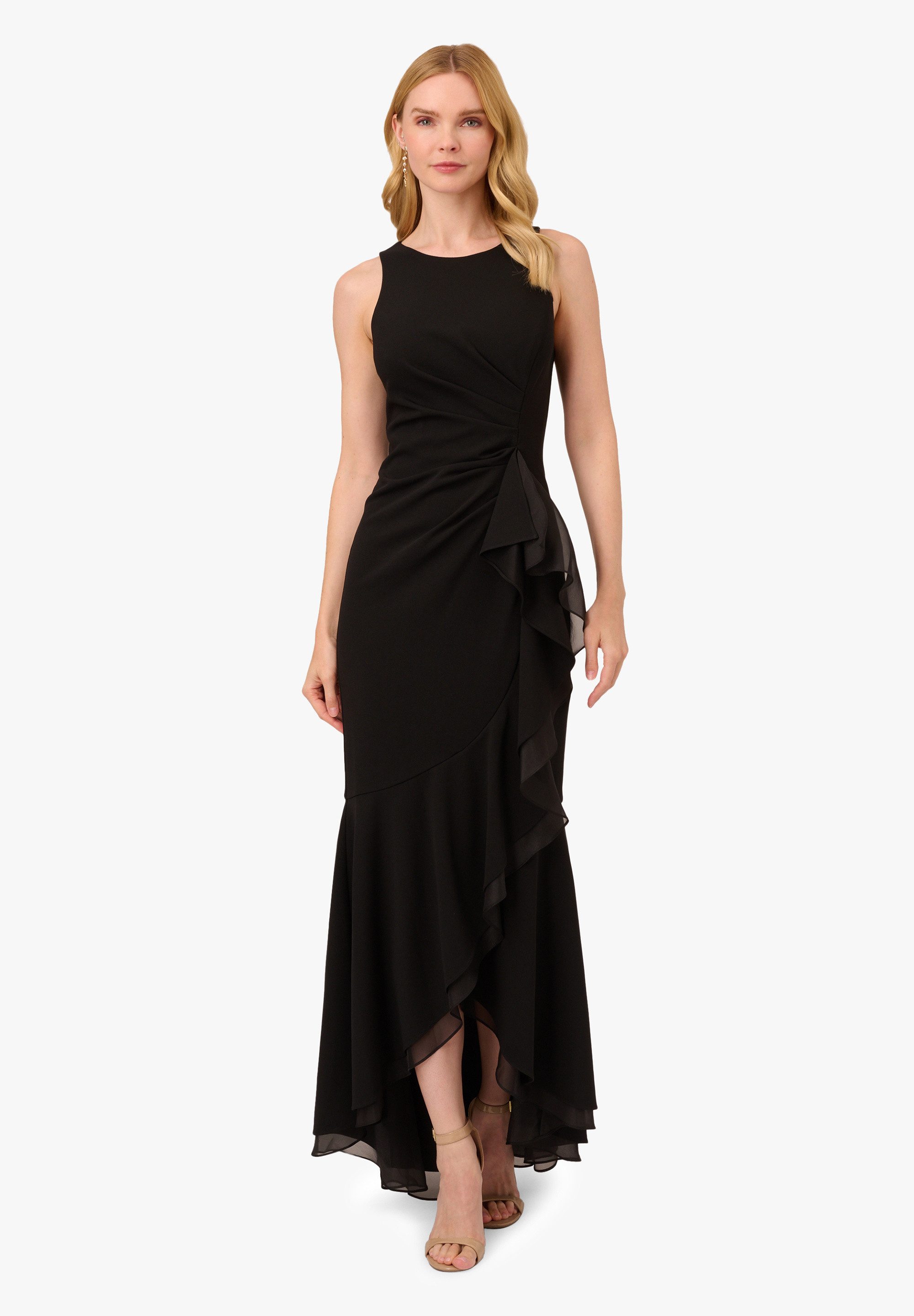 Adrianna Papell Abendkleid Ruffle Crepe Halter günstig online kaufen