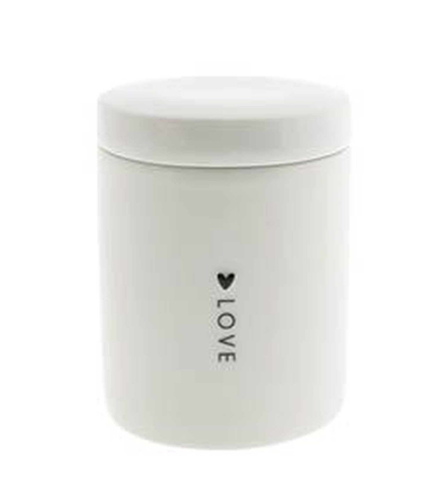 Bastion Collections Vorratsdose Bastion Collections - Vorratsdose Dose 110ml Keramik Weiß Love