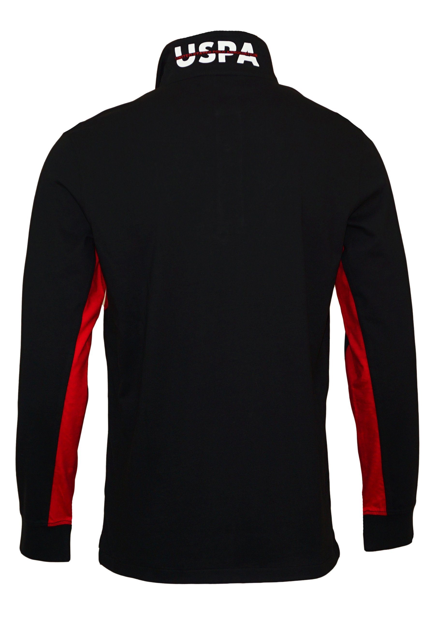 (1-tlg) schwarz U.S. Polo Poloshirt Longsleeve Poloshirt Assn Shirt