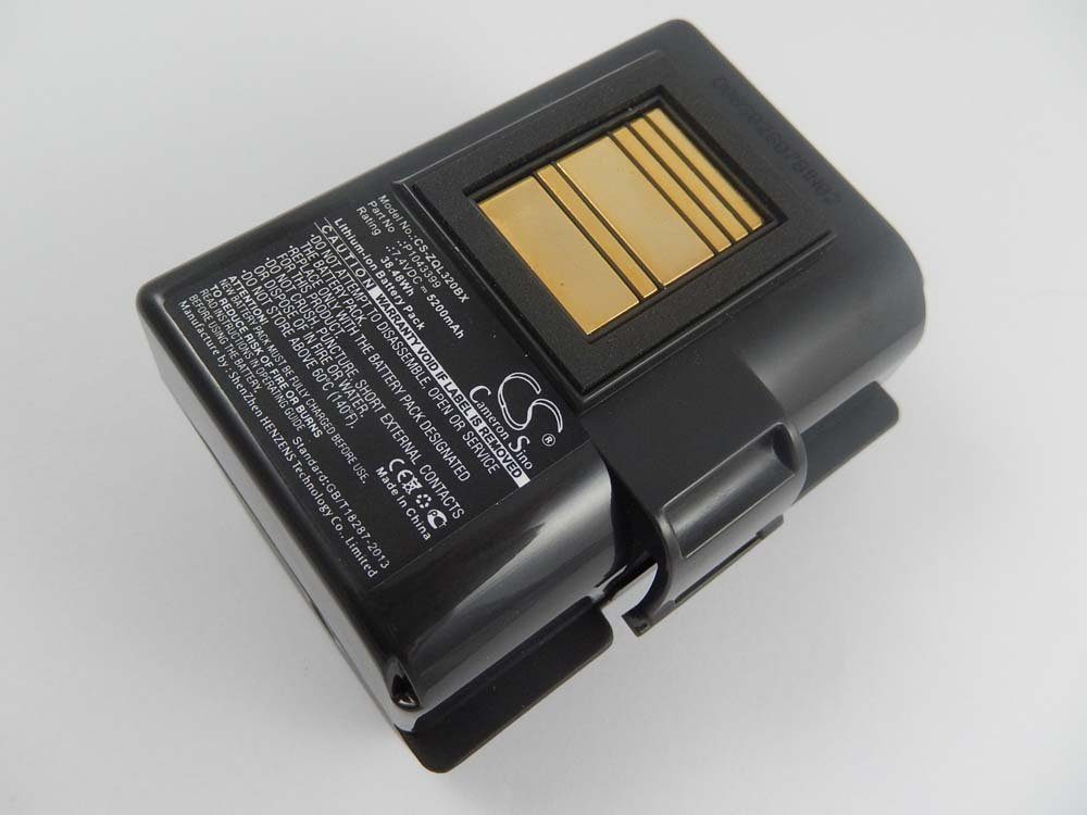 vhbw kompatibel mit Zebra ZQ610, ZQ610HC, ZQ521, ZQ620, ZQ520, ZQ620HC Akku Li-Ion 5200 mAh (7,4 V)