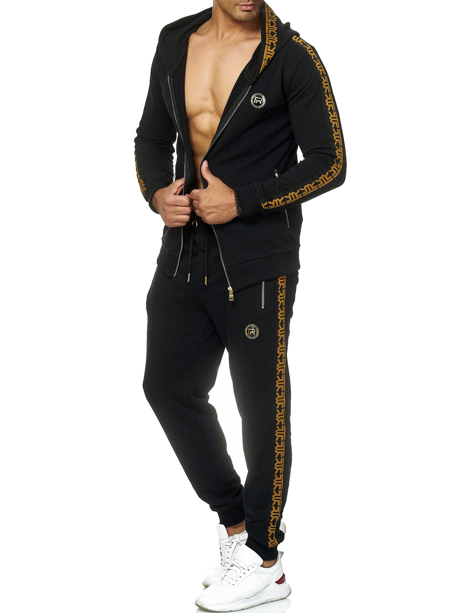 RedBridge Jogginganzug Red Bridge Herren Jogginganzug Sweat Suit Set Jacke Hose (Set, 2-tlg)