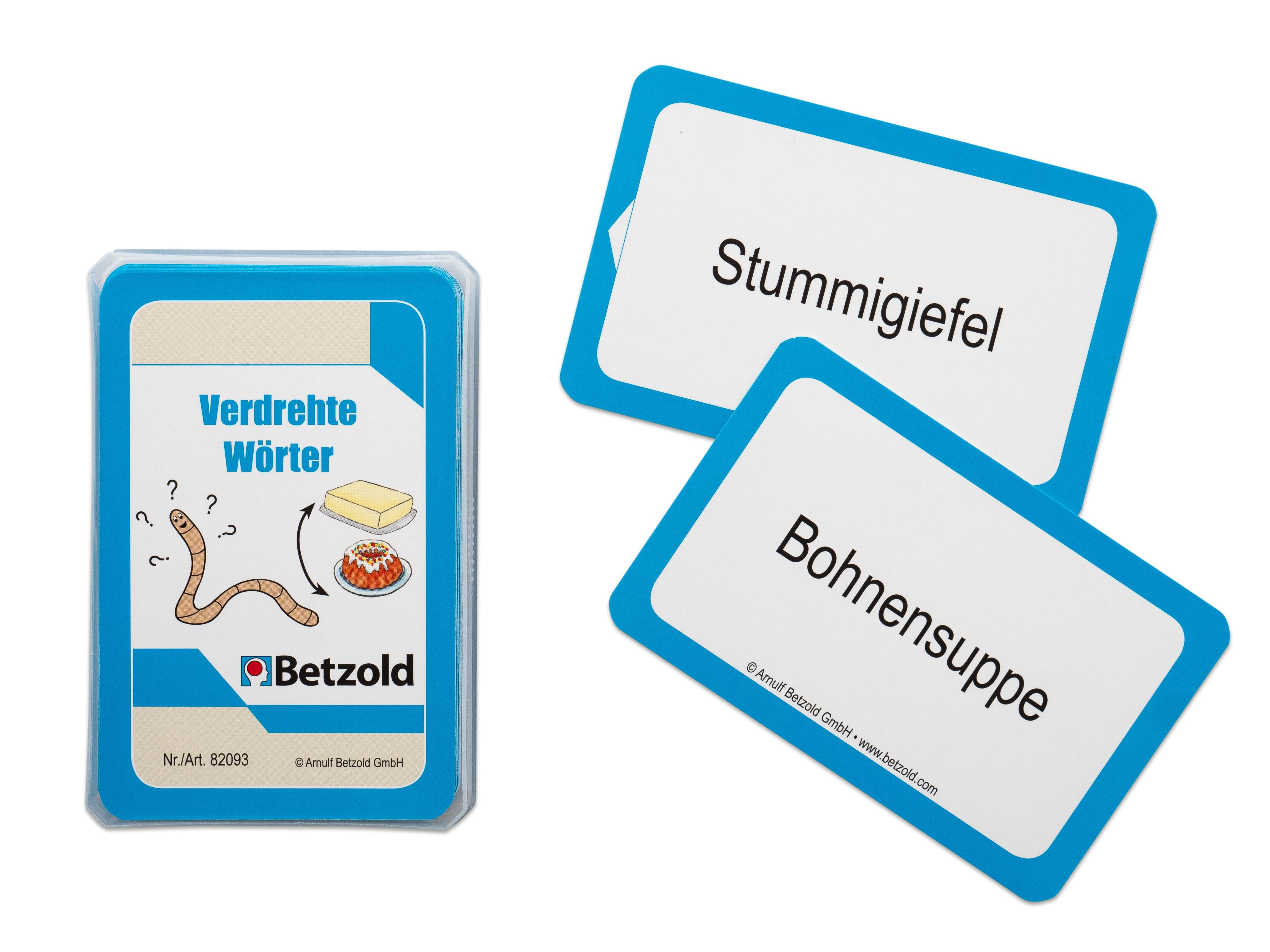 Betzold Lernspielzeug Verdrehte Wörter - Karten für den Magischen Zylinder