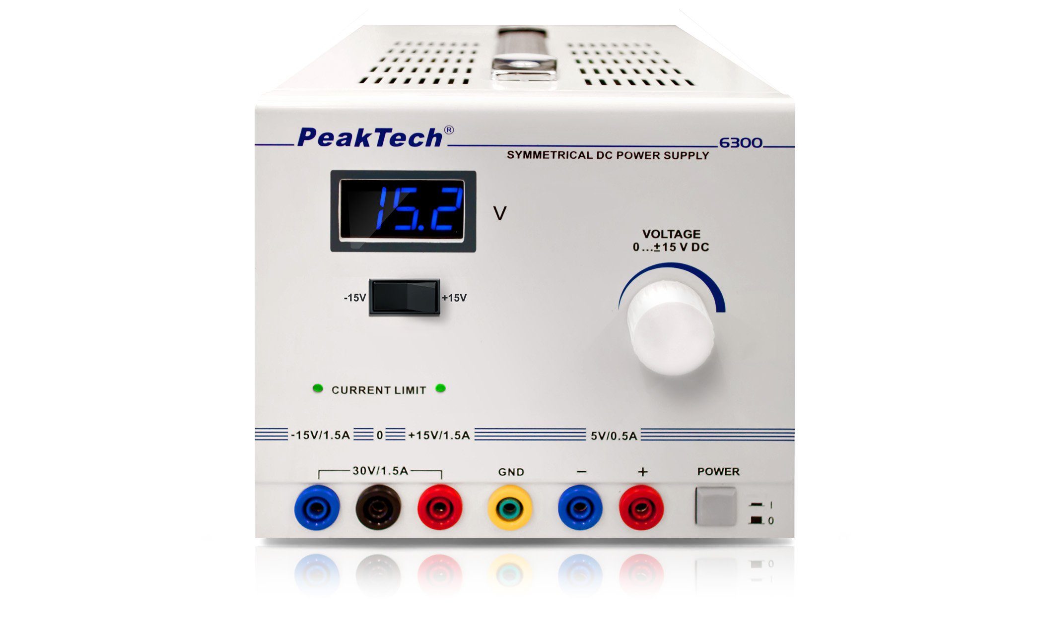 PeakTech P 6300: DC Linear Labornetzgerät ~ Symmetrisch Labor-Netzteil