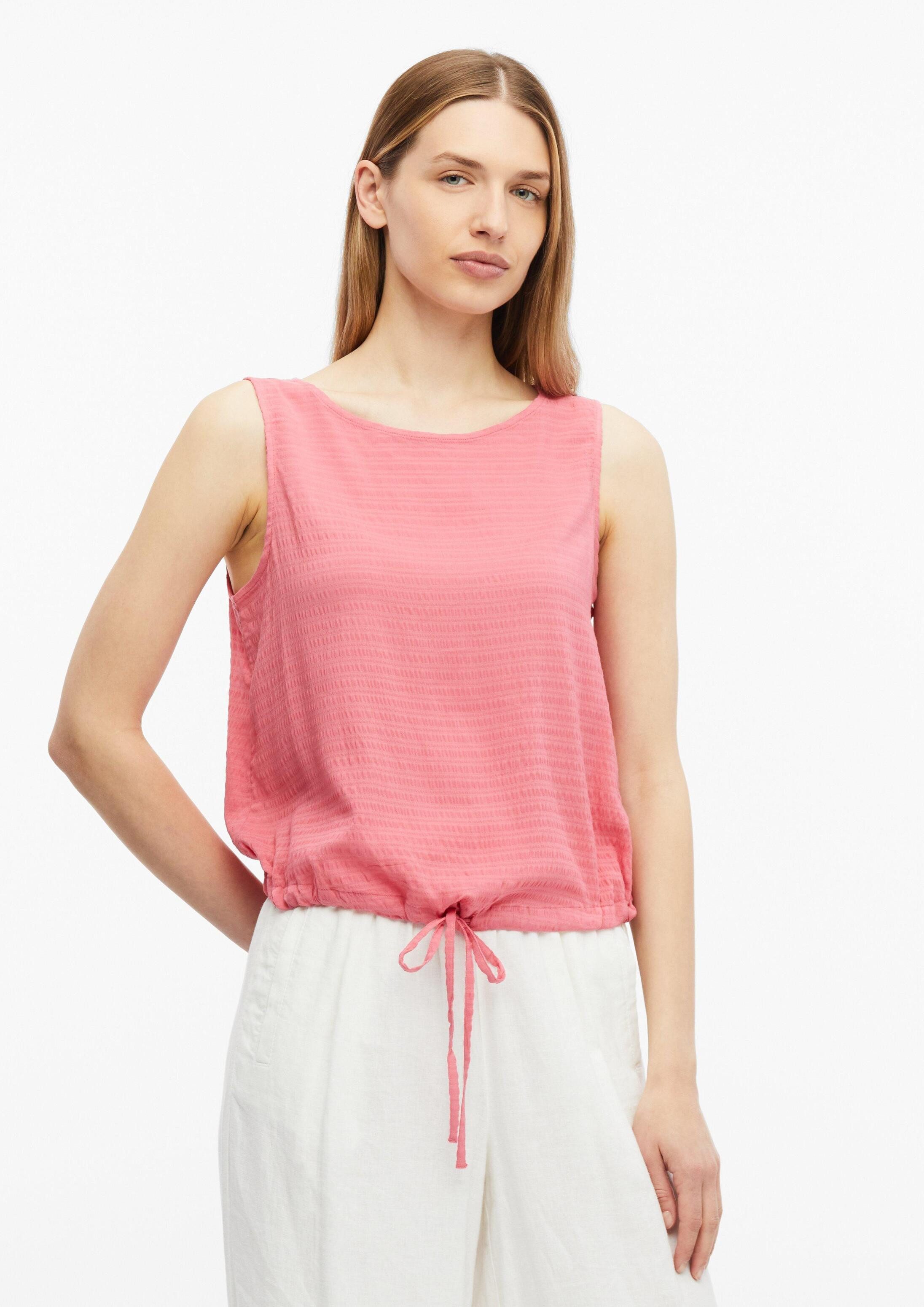 s.Oliver Blusentop Bluse Top aus Viskosemix mit regulierbarem Bund