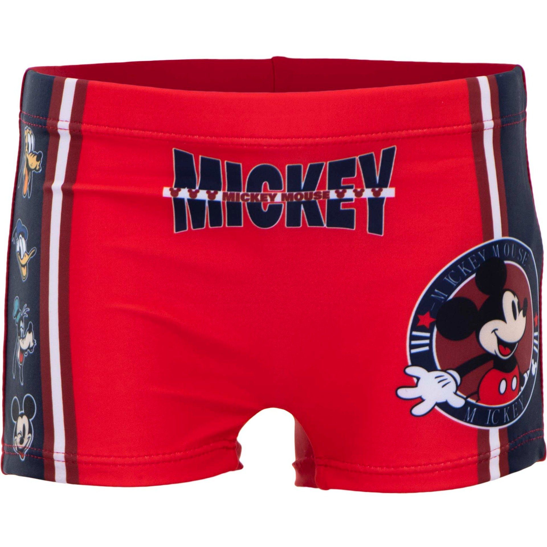 Badepants Jungen Gr. Mickey Rot Maus Mickey bis Disney Kinder Badehose 128 Mouse 98