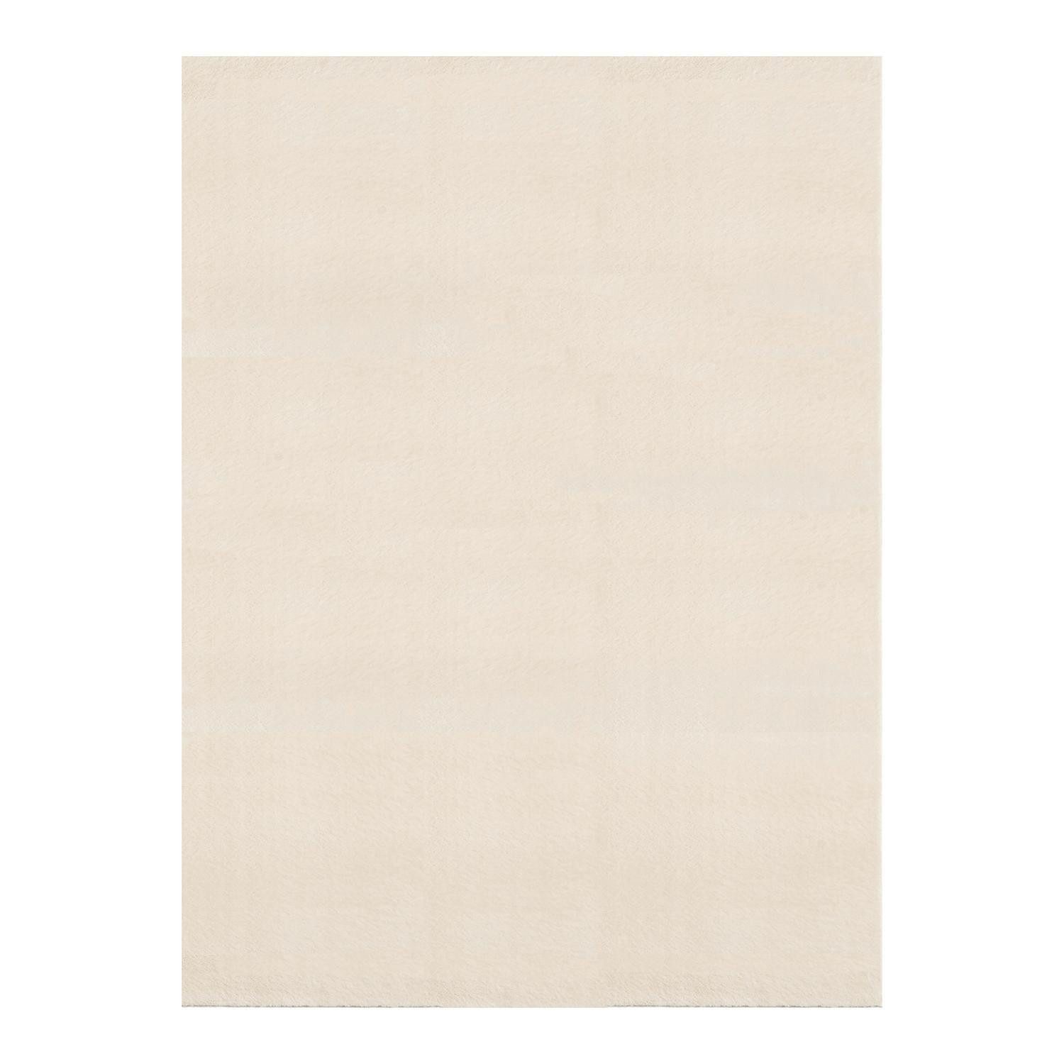 merinos Teppich COZY, 80 x 150 cm, Beige, Unifarben, rechteckig, Höhe: 13 mm