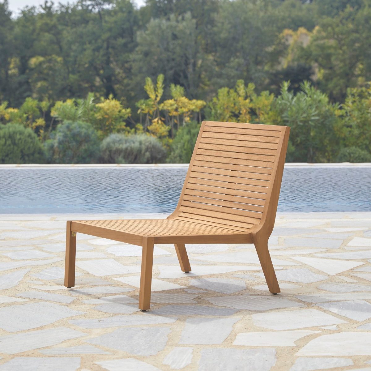 Tikamoon Gartenlounge-Set Outdoor-Sessel Teo aus Teakholz, (1-tlg)