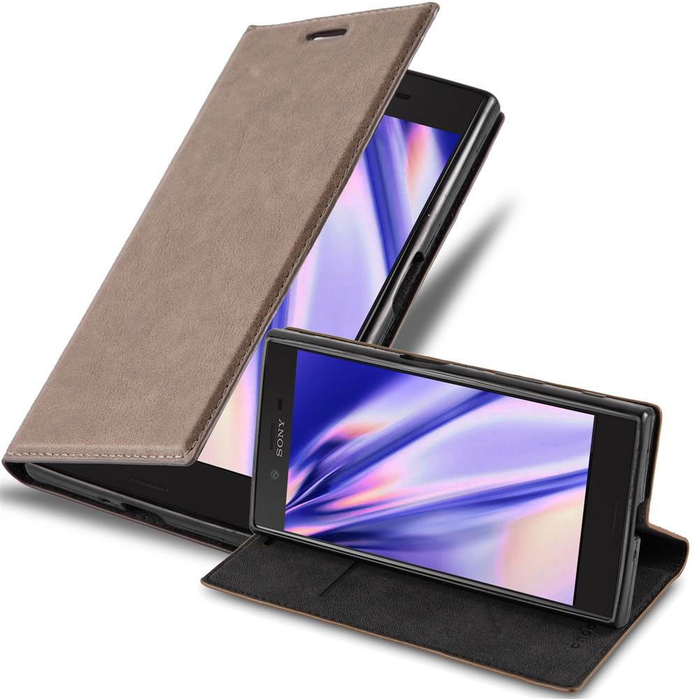 Cadorabo Handyhülle für Sony Xperia X COMPACT Hülle Sony Xperia X COMPACT, Hülle Schutzhülle mit Standfunktion, Magnetverschluss und Kartenfach