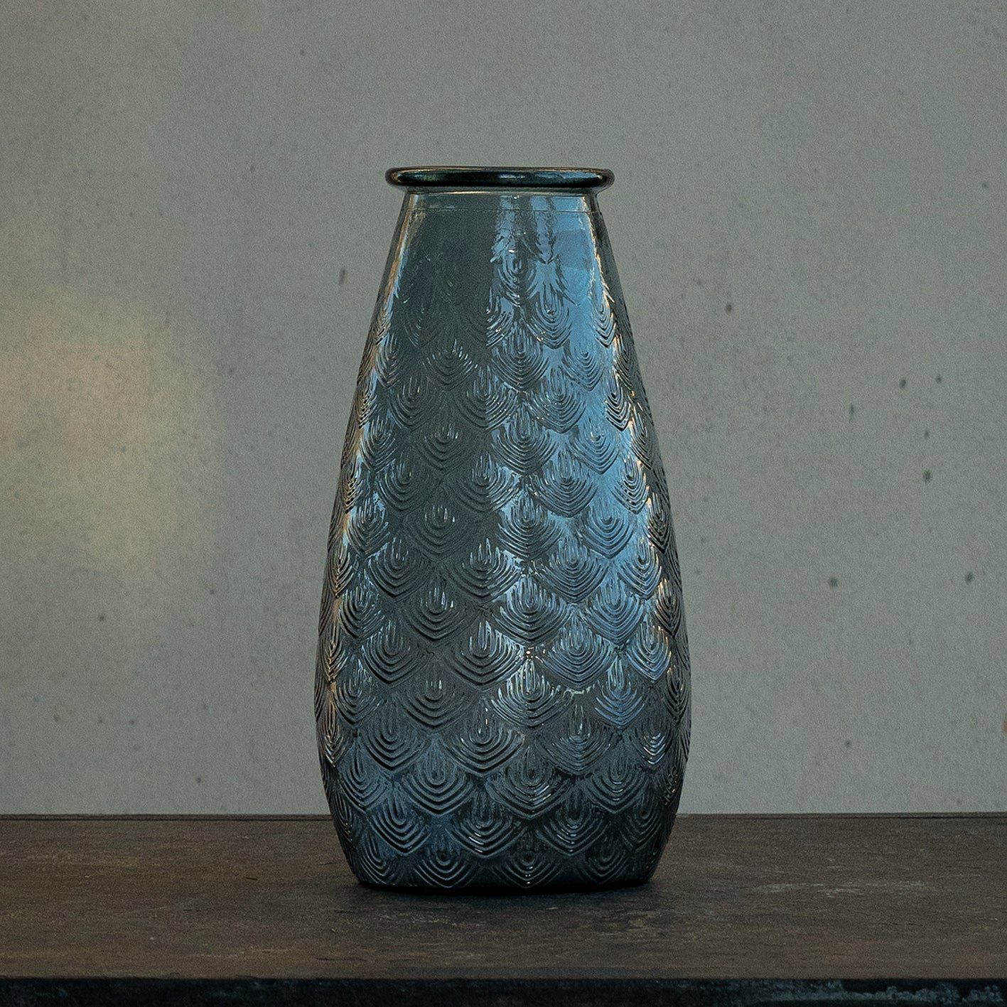 100 Altglas, % Tischvase "Isabella", up way the Vase blau