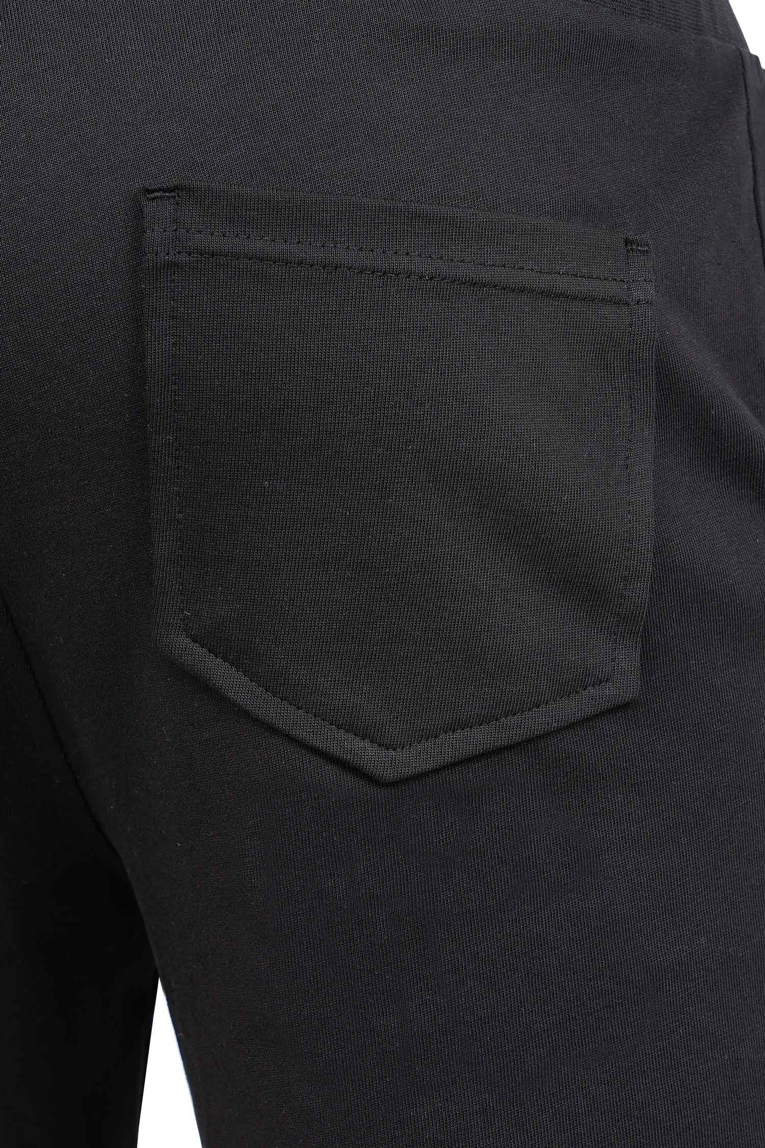 Casual Mit Shorts 23RS043 hochwertigem Kurze Stitching Hose (1-tlg) Schwarz Reichstadt