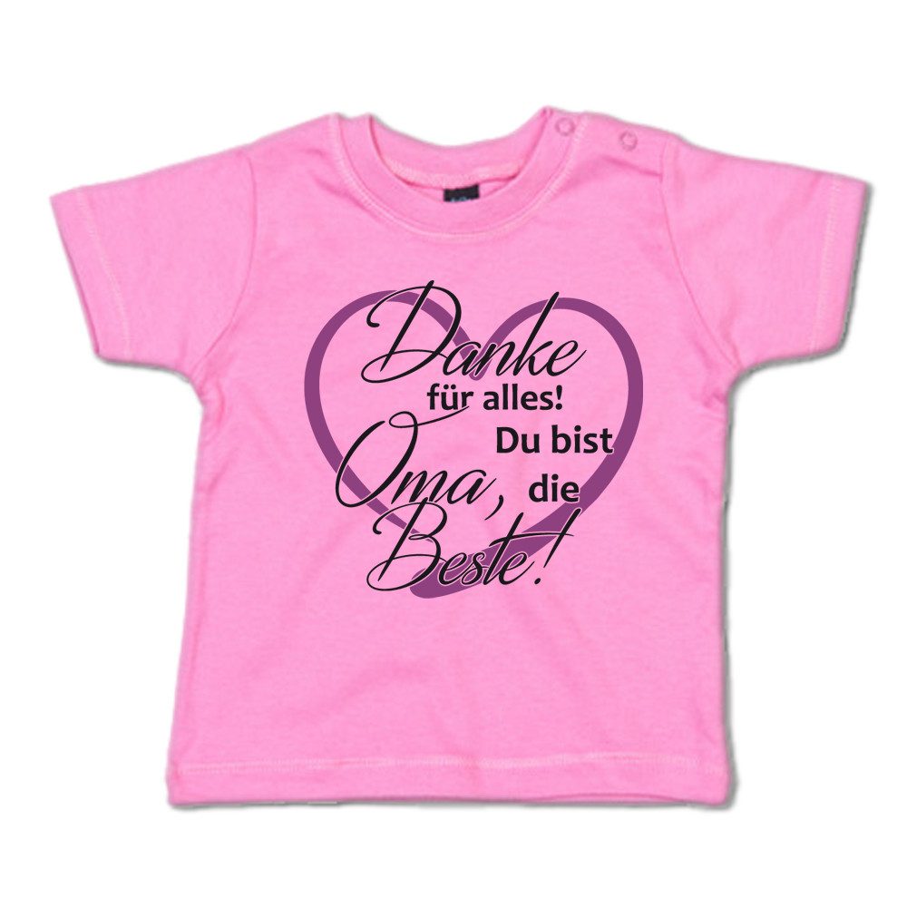 Ggraphics TShirt Danke für alles! Oma, Du bist die Beste! Baby T