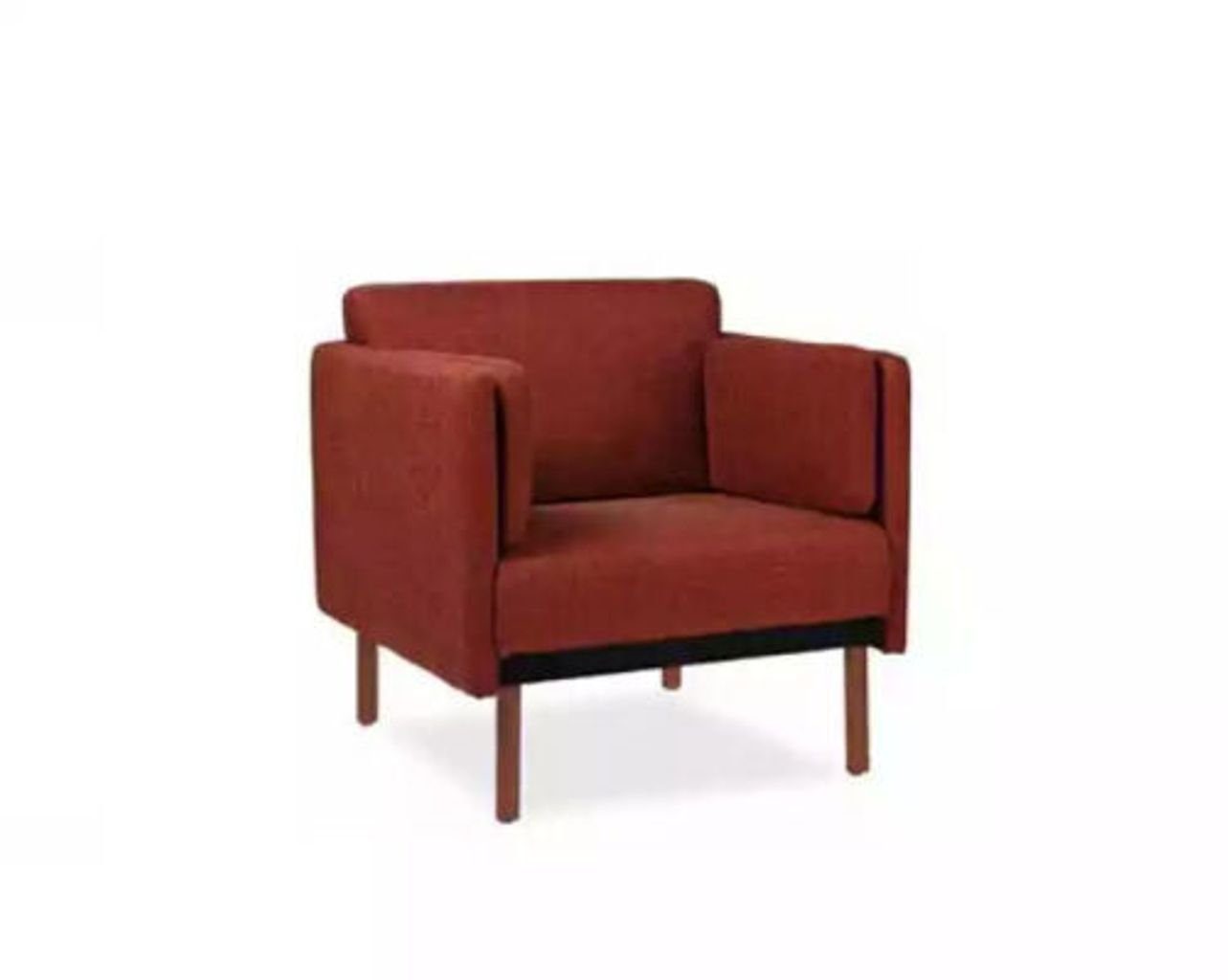 Sessel Sessel Sessel), (1-St., Europa 1x Textil Made in Holz Designer Schlafsofa JVmoebel Luxus Modern Rot Polstersitz