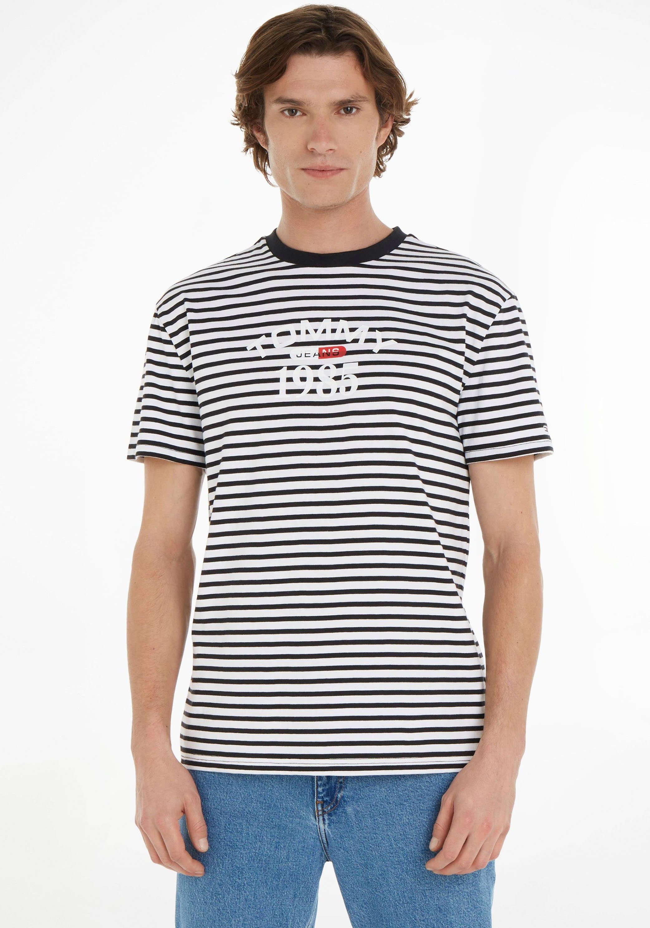 T-Shirt Multi Black STRIPE Tommy TEE / TJM Jeans CLSC GRAPHIC