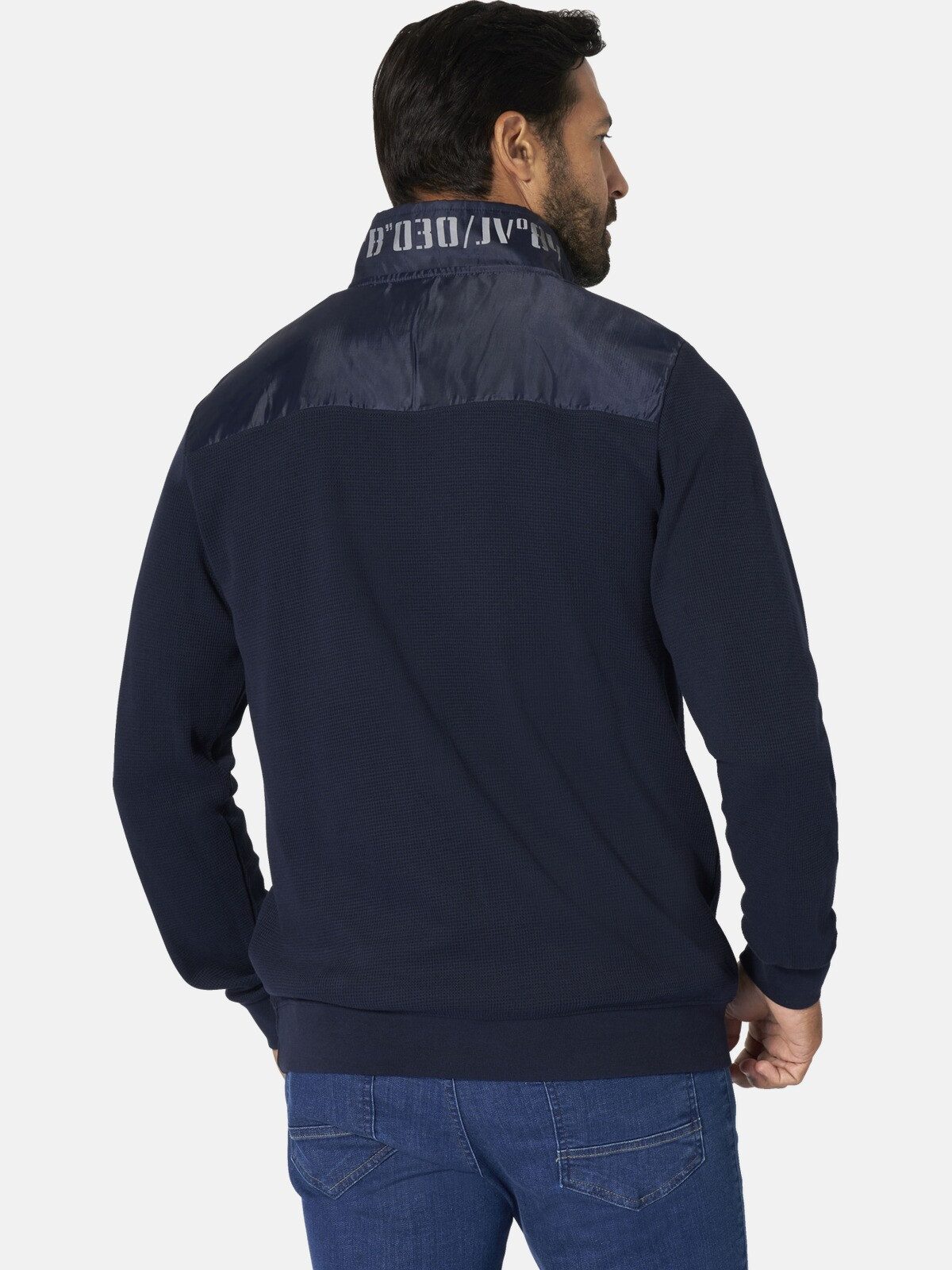 Jan Vanderstorm Sweatshirt ABBO mit moderner Waffelstruktur