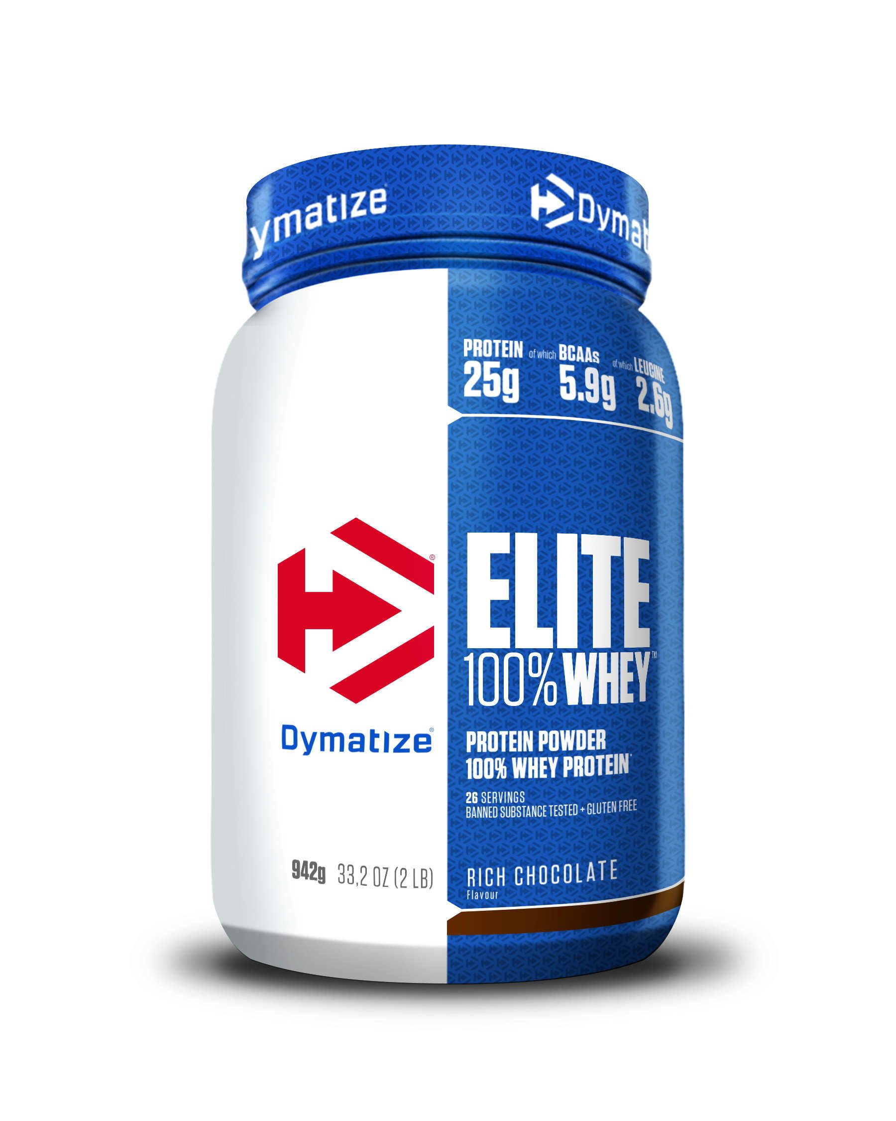 Dymatize Whey Protein Pulver Shake Elite 100% Isolat Rich Chocolate 942 g Pulver, 942 g