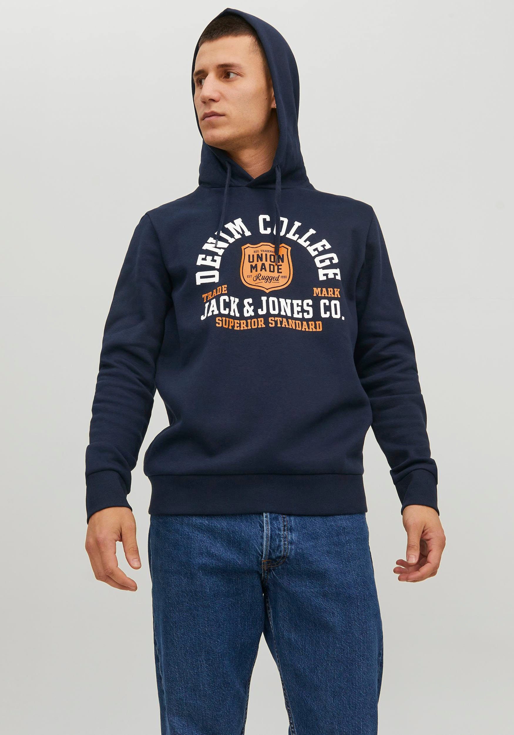 & LOGO captain Kapuzensweatshirt Jack SWEAT Jones sky HOOD