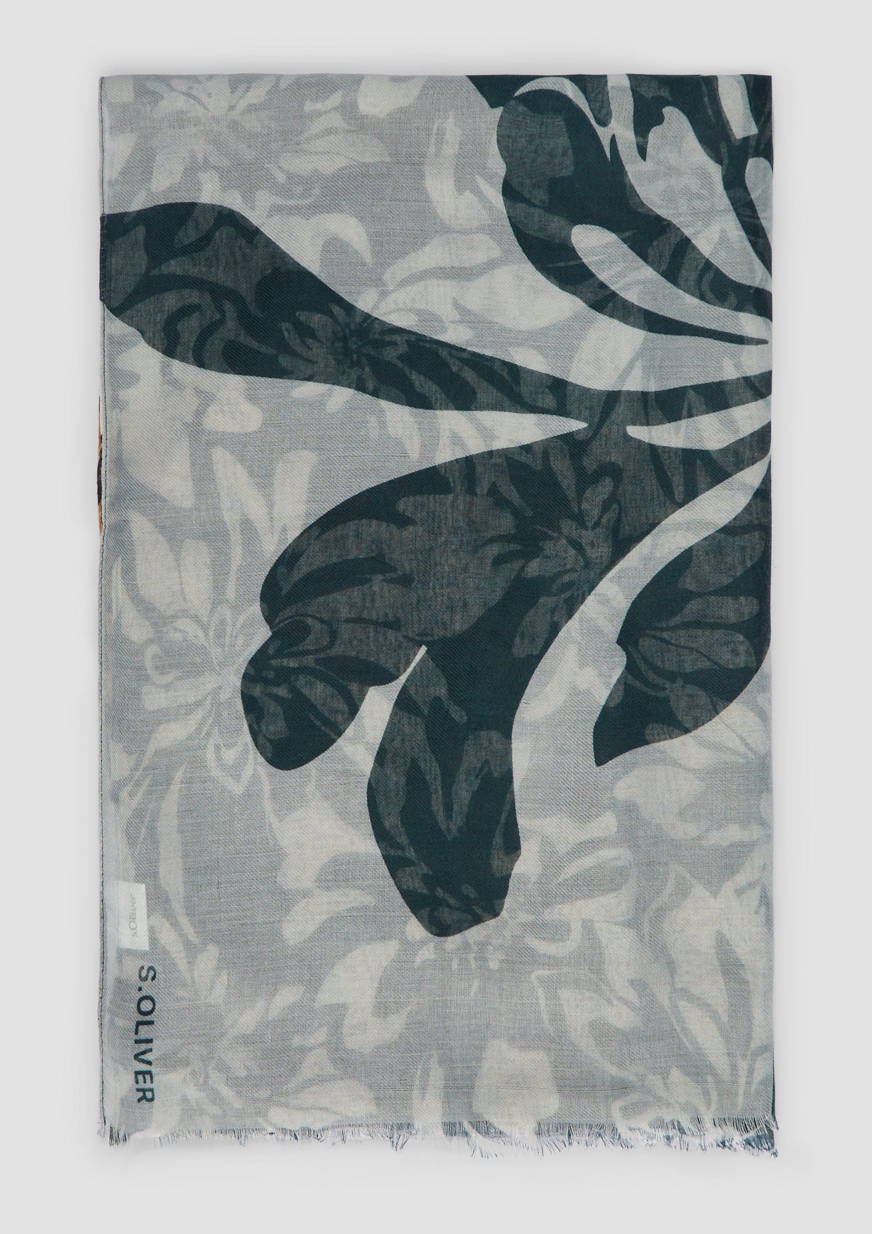 s.Oliver Halstuch Schal mit Artwork-Print günstig online kaufen