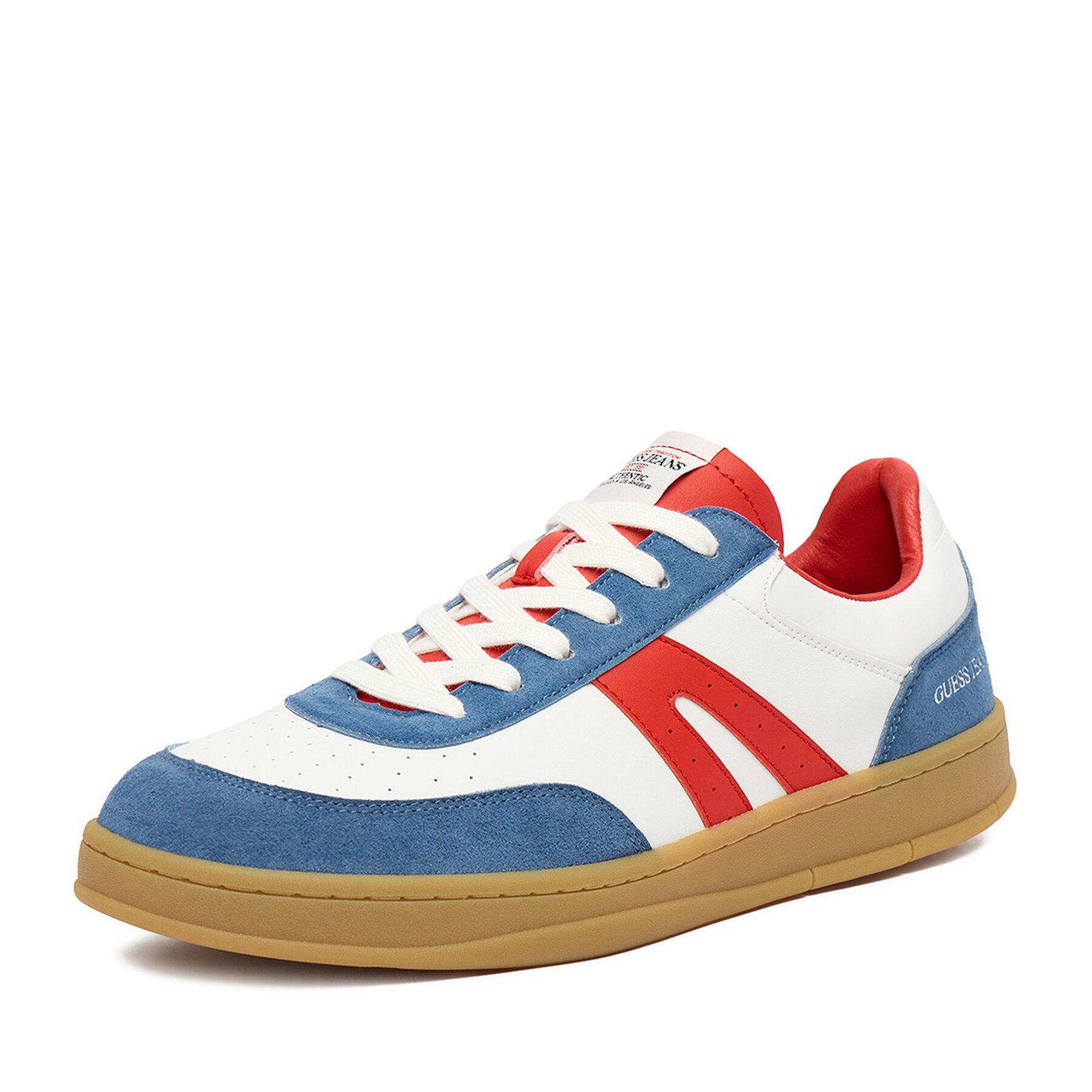 GUESS JEANS Guess Jeans Herren-Sneaker, Weiß, Rot Sneaker