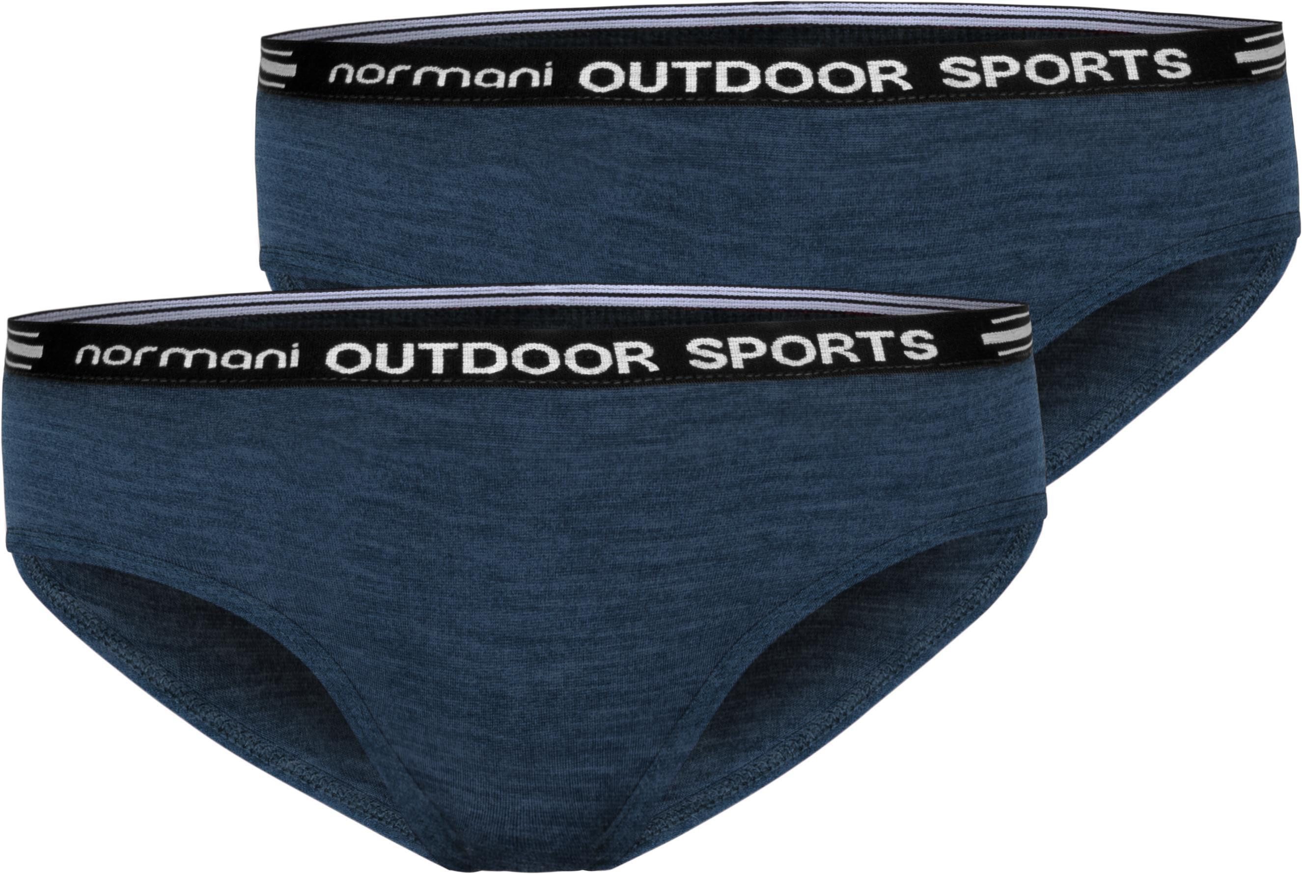 normani Slip 2er Pack Damen Merino Slip Albury Unterhose Merinounterwäsche Hipkini Schlüpfer - 100% Bio-Merinowolle