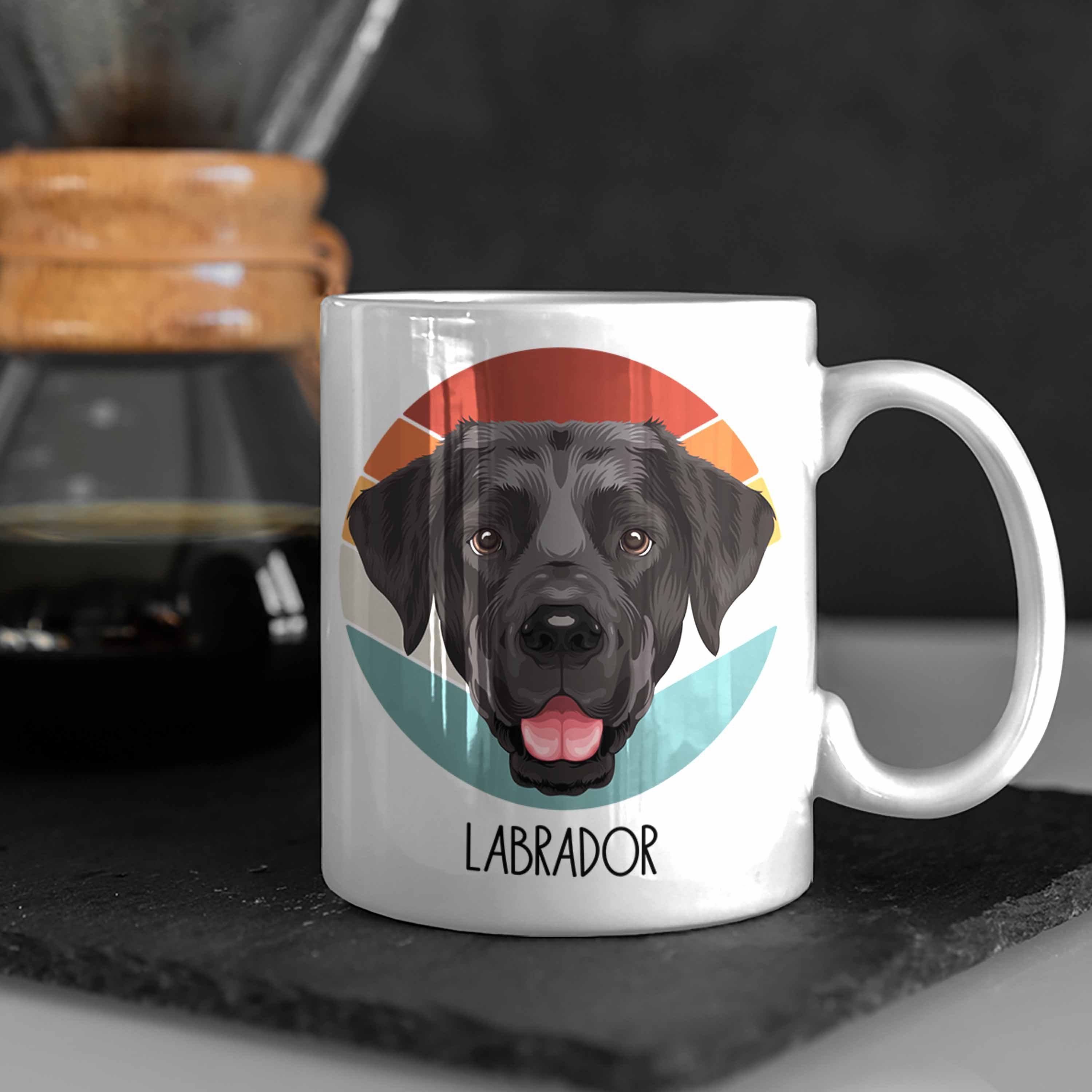 Trendation Tasse Labrador Spruch Weiss Labrador Geschenk Geschenkidee Lustiger Tasse Besitzer