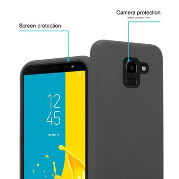 Cadorabo Handyhülle Samsung Galaxy J6 2018 Samsung Galaxy J6 2018, Handy Schutzhülle TPU Silikon Cover Bumper - Hard Cover Hybrid Case