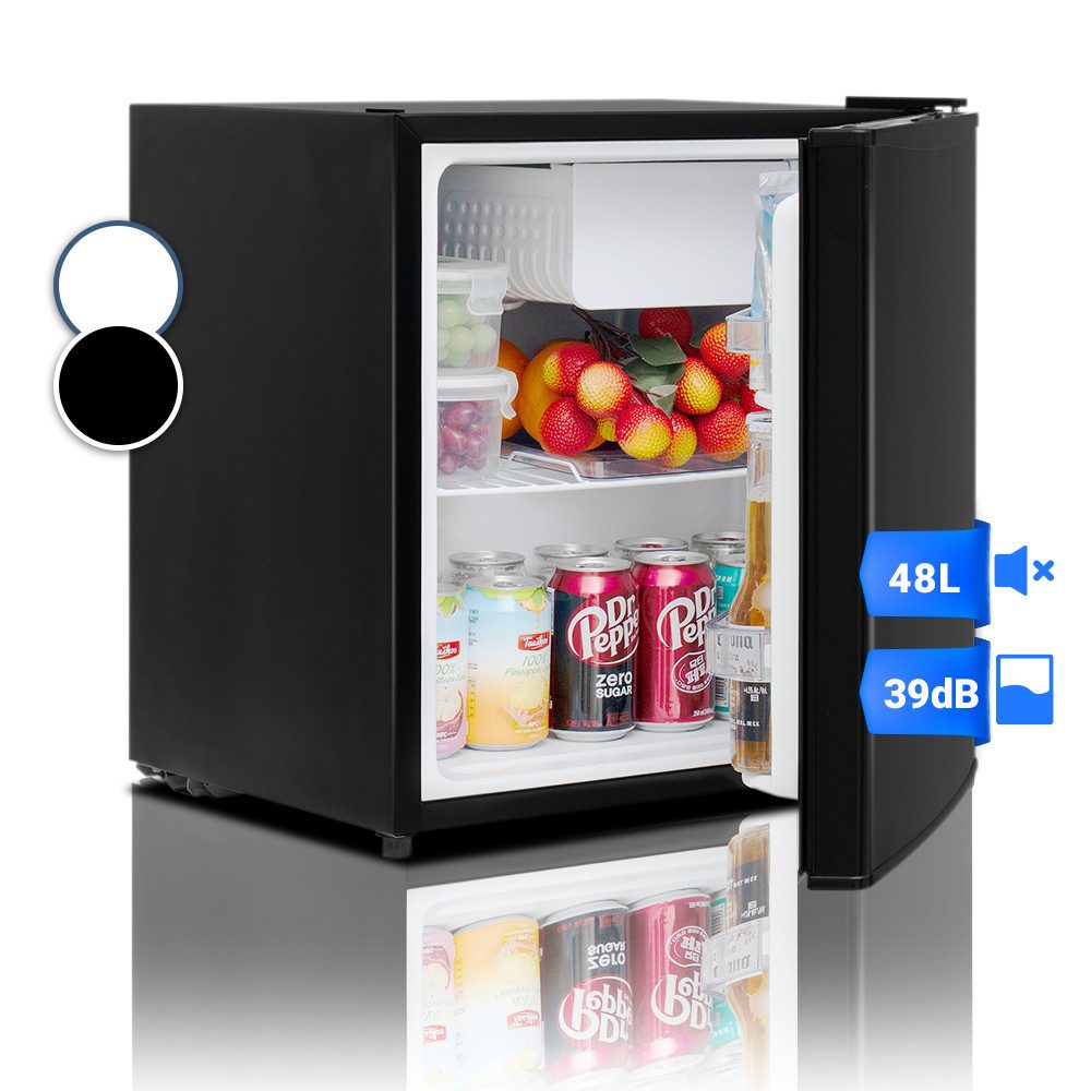 Smad Table Top Kühlschrank DSF-48B6E DSF-48B6E, 51 cm hoch, 45 cm breit, 6-stufigem Thermostat Kühlfach, 39 dB, für Schlafzimmer/Büro