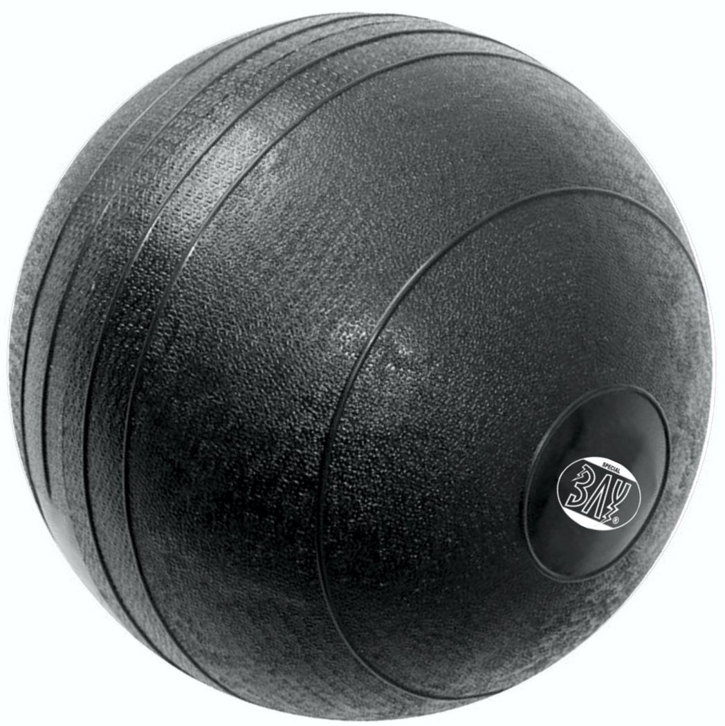 BAY-Sports Medizinball 10 kg Slamball Fitnessbal, Slam Ball Sandball mit Eisengranulat 10kg