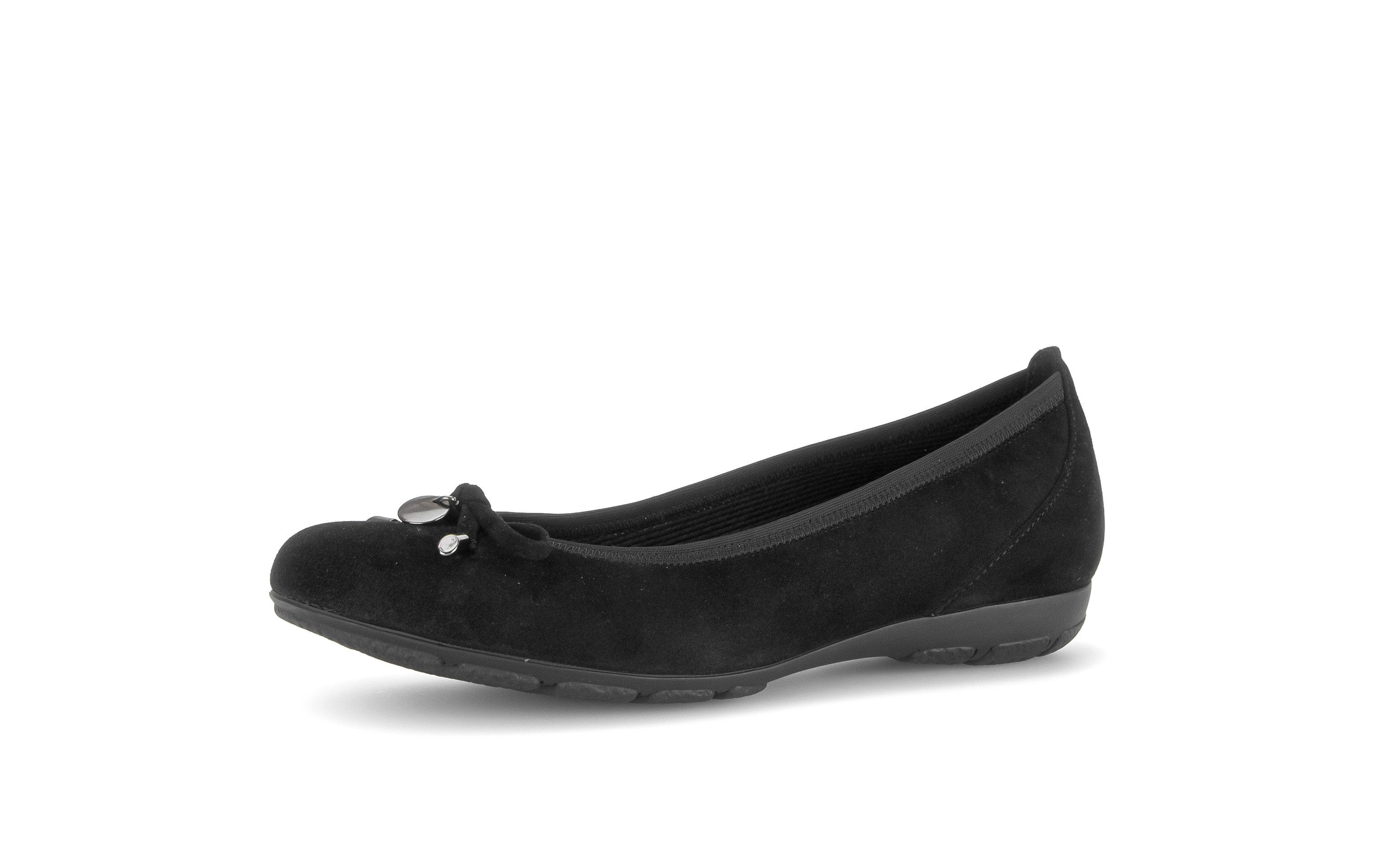 Gabor Ballerina Keilabsatz, Businessschuh mit komfortablem Elastikeinfass