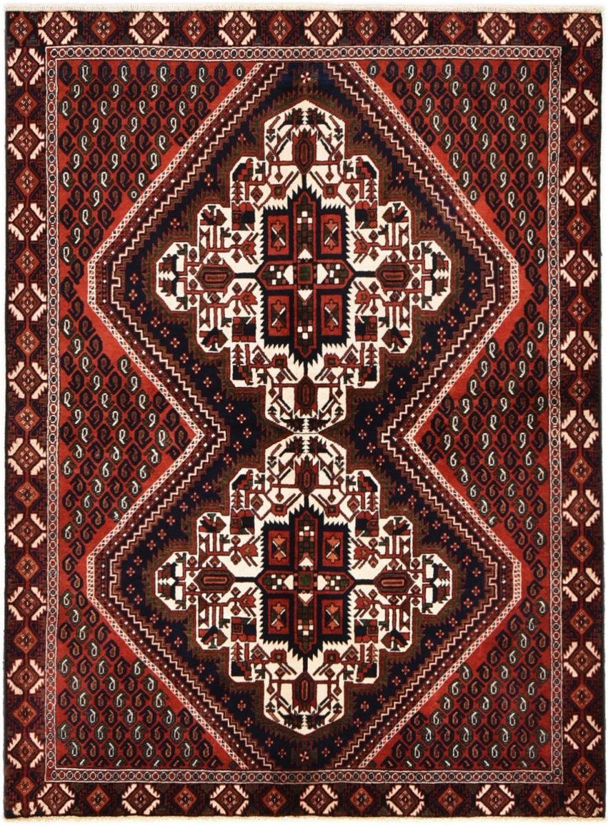 Orientteppich Shahrbabak 125x173 Handgeknüpfter Orientteppich / Perserteppich, Nain Trading, rechteckig, Höhe: 12 mm