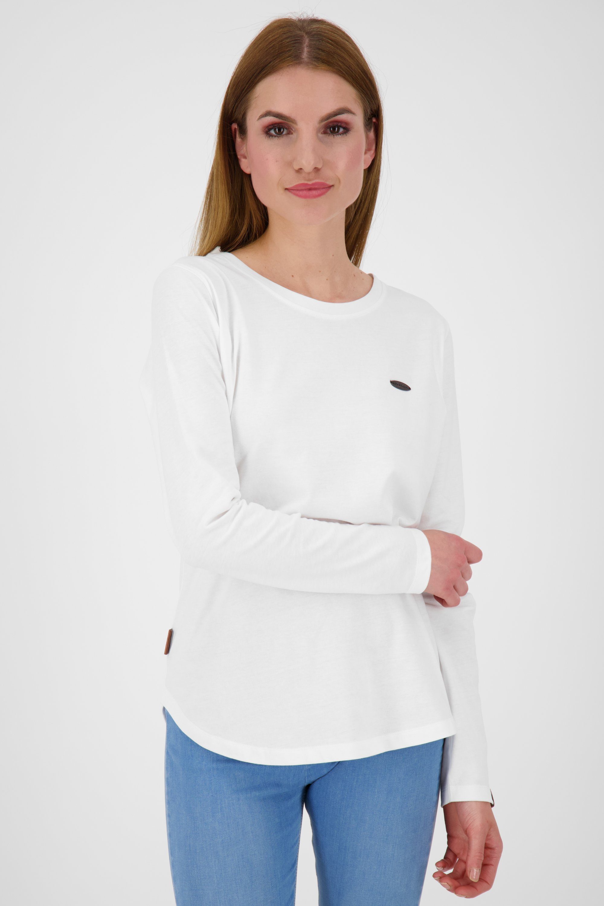 Alife & Kickin Langarmshirt LeaAK A Longsleeve Damen Langarmshirt white | Shirts
