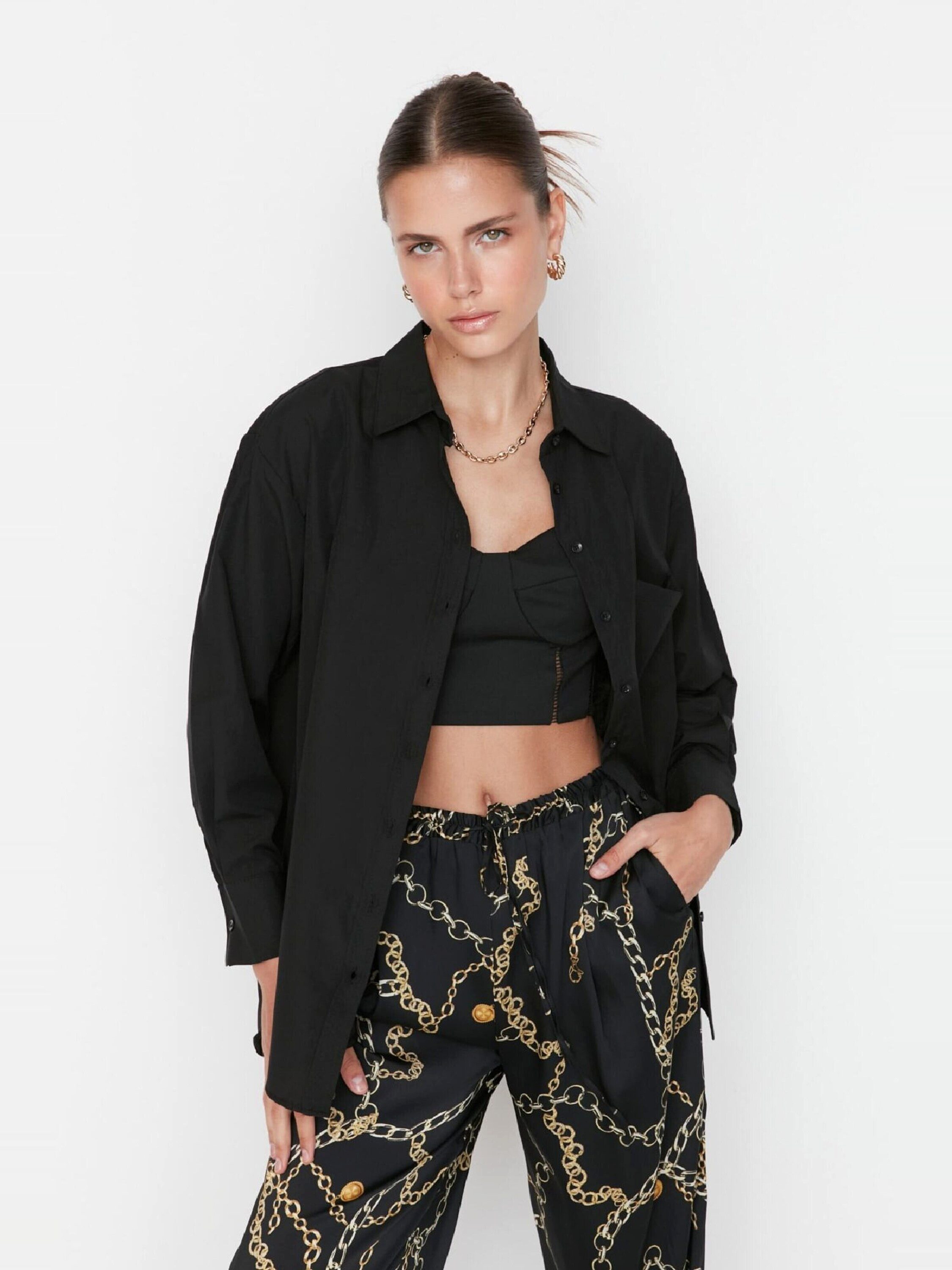 Trendyol Langarmbluse (1-tlg) Plain/ohne Details