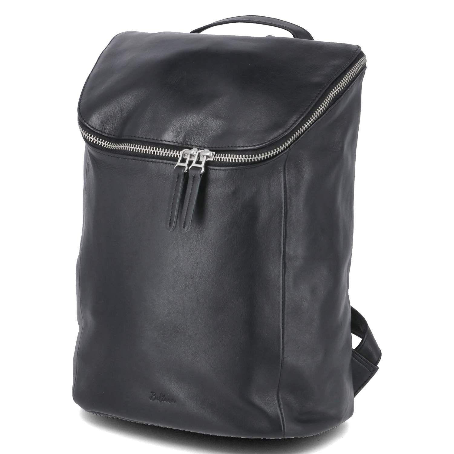 Cityrucksack Beliana BEL5473-01 Rucksäcke Glattleder black