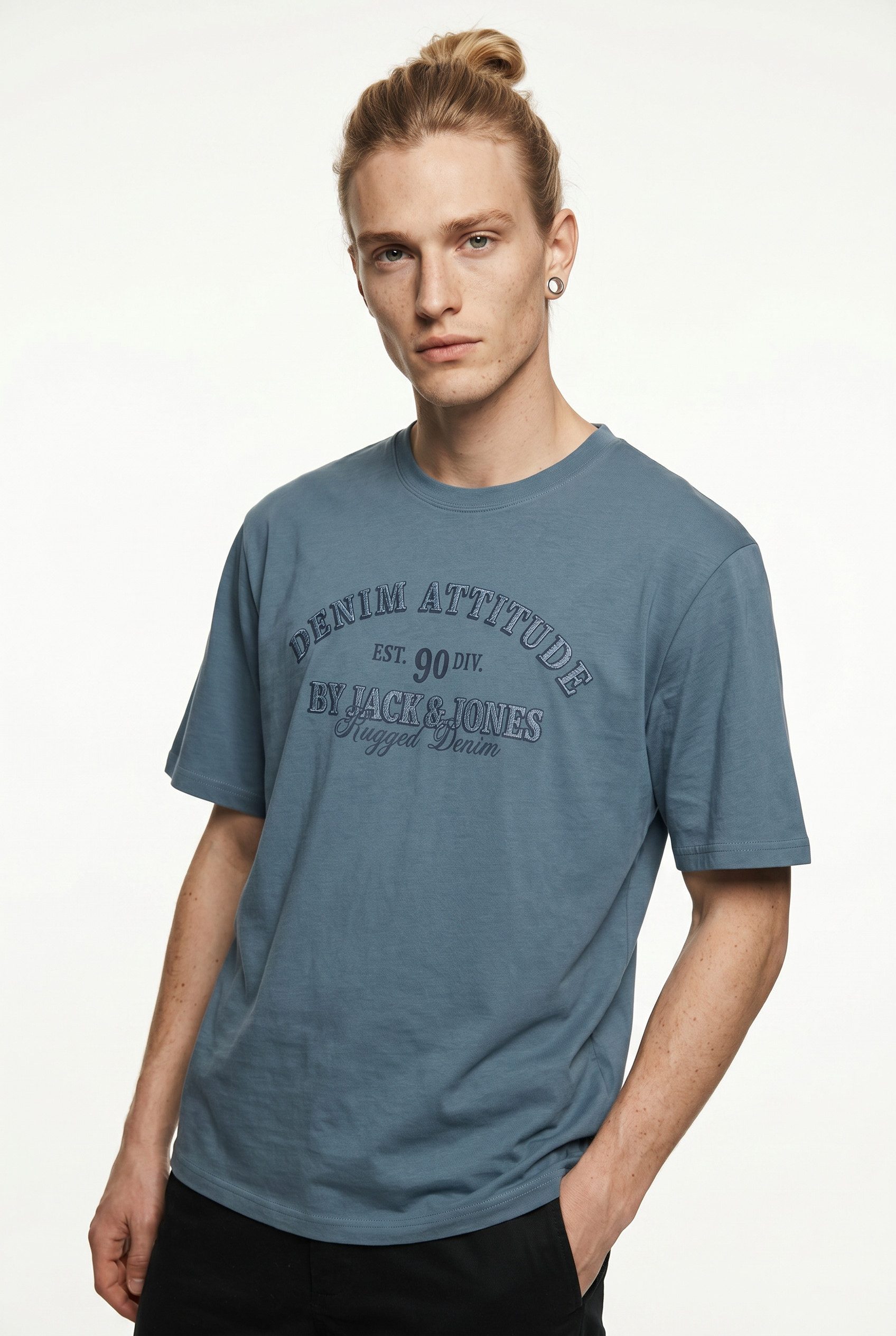 Jack & Jones T-Shirt JJEDENVER GRAPHIC TEE SS O-NECK 3PK MP (Packung, 3-tlg)