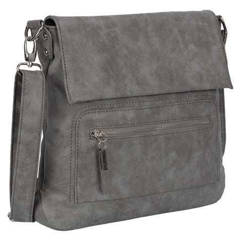 BAG STREET Umhängetasche Bag Street Damentasche Umhängetasche Handtasche Schultertasche T0103, als Schultertasche, Umhängetasche tragbar