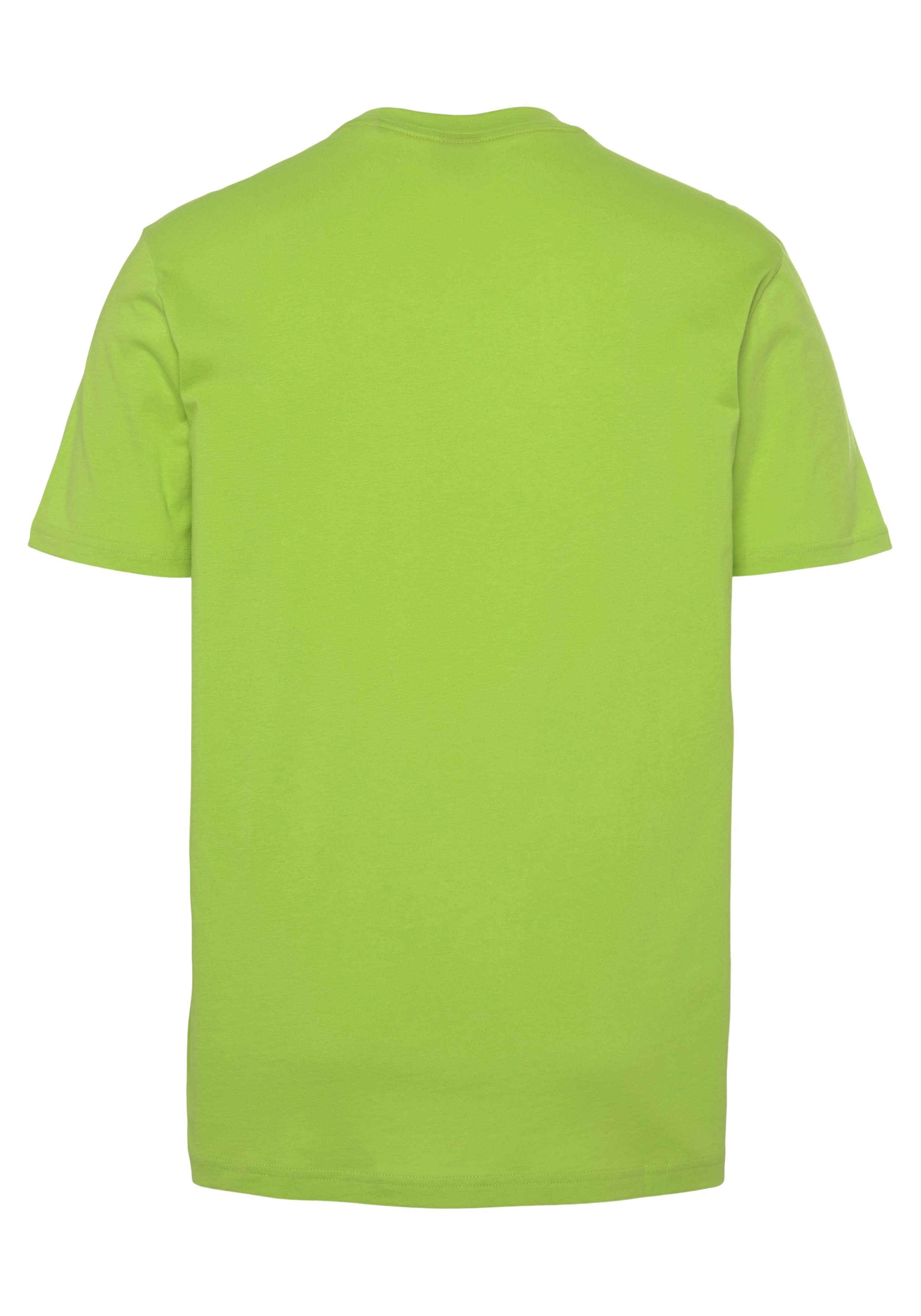 BOSS ORANGE (1-tlg) Logoschriftzug-Frontprint Kurzarmshirt 1 mit bright_green329 Thinking