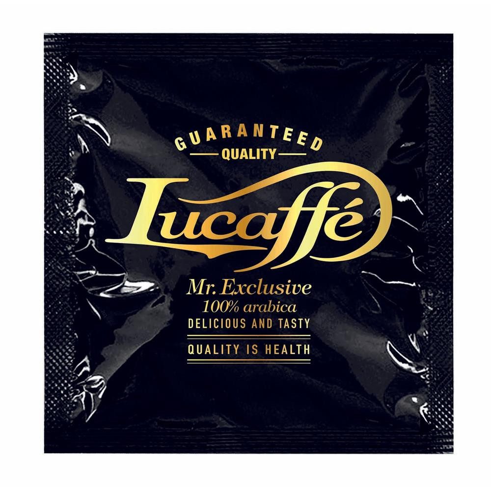 Lucaffé Kaffee MR. EXCLUSIVE 44mm ESE System Kaffeepads für ESE Geräte Arabica, 150 x 6 g, dichte Crema, kompostierbare Pads